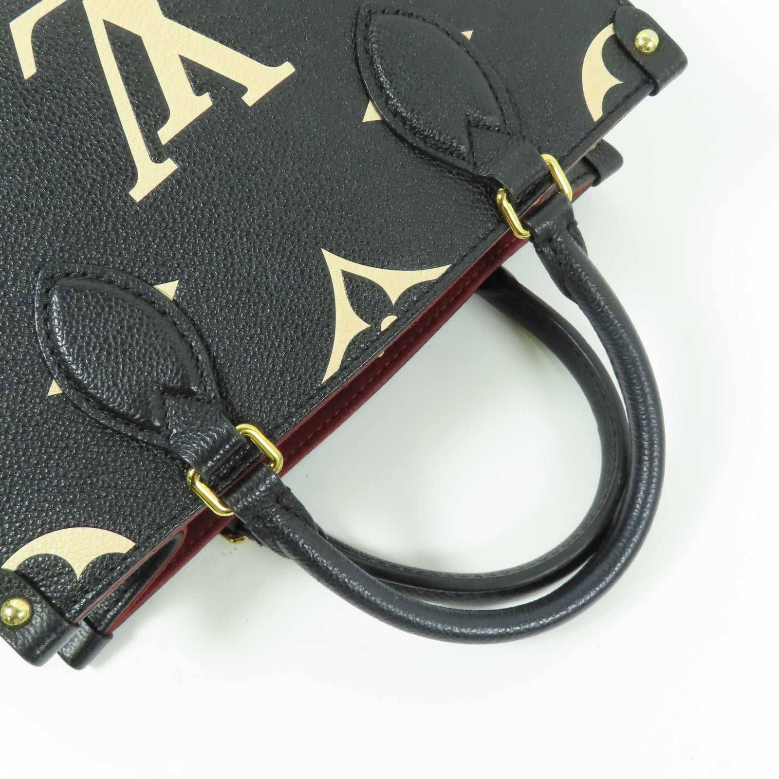 LOUIS VUITTON Monogram Empreinte On The Go PM金扣手挽肩背兩用袋