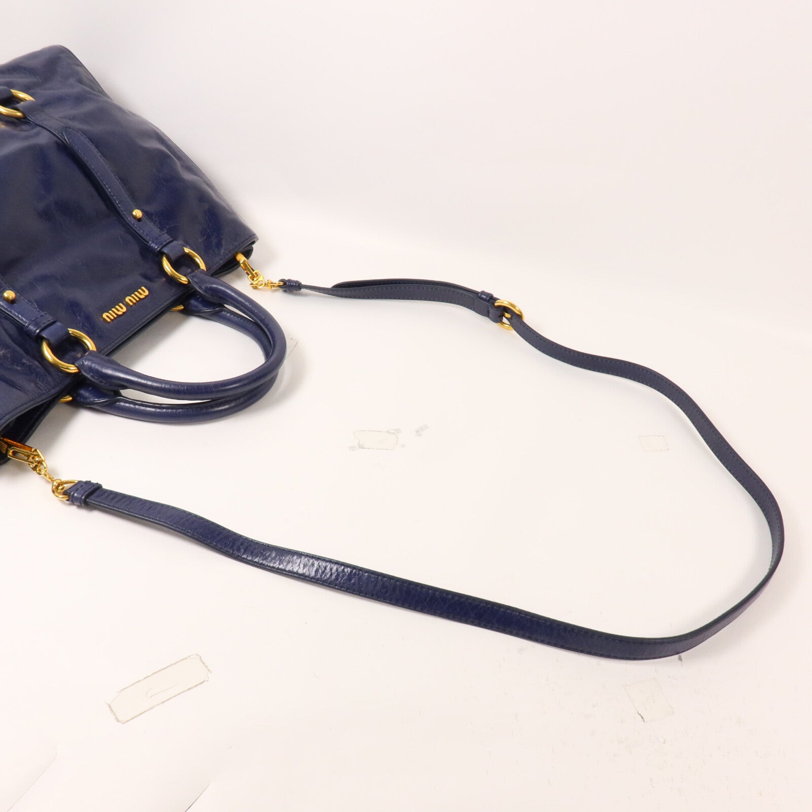 Miu Miu 牛皮皮革Vitello Shine手挽肩背兩用袋
