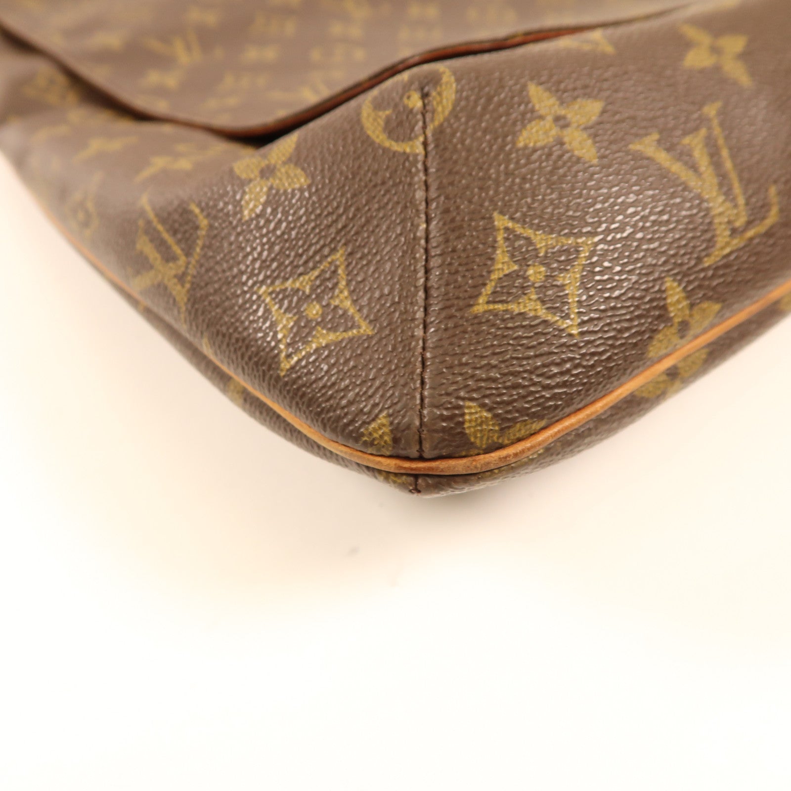 LOUIS VUITTON Monogram Musette金扣肩背袋棕色