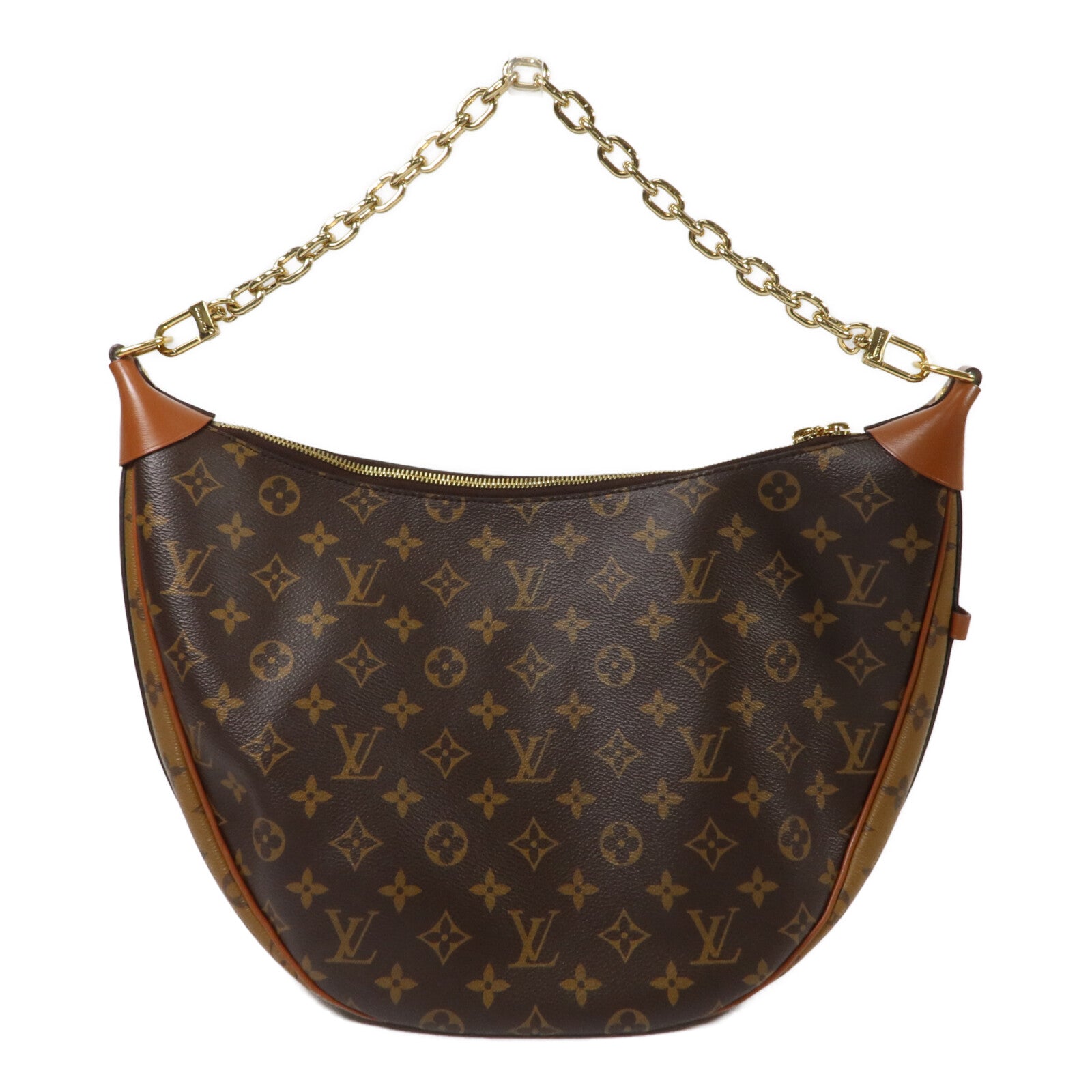 LOUIS VUITTON Monogram Reverse Loop Hobo手挽肩背兩用袋