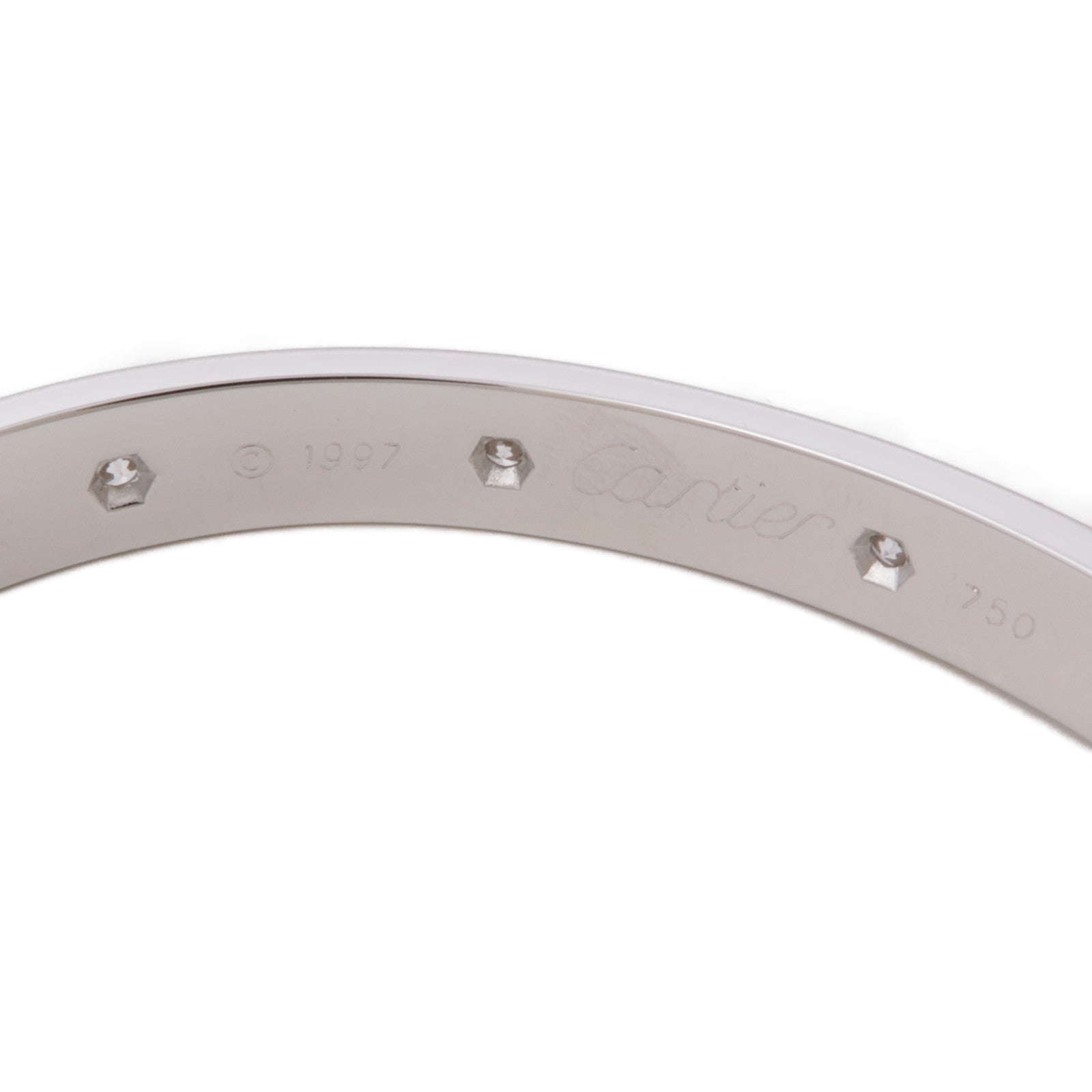 CARTIER Love Bracelet B6070417 Diamond 18K White Gold #16
