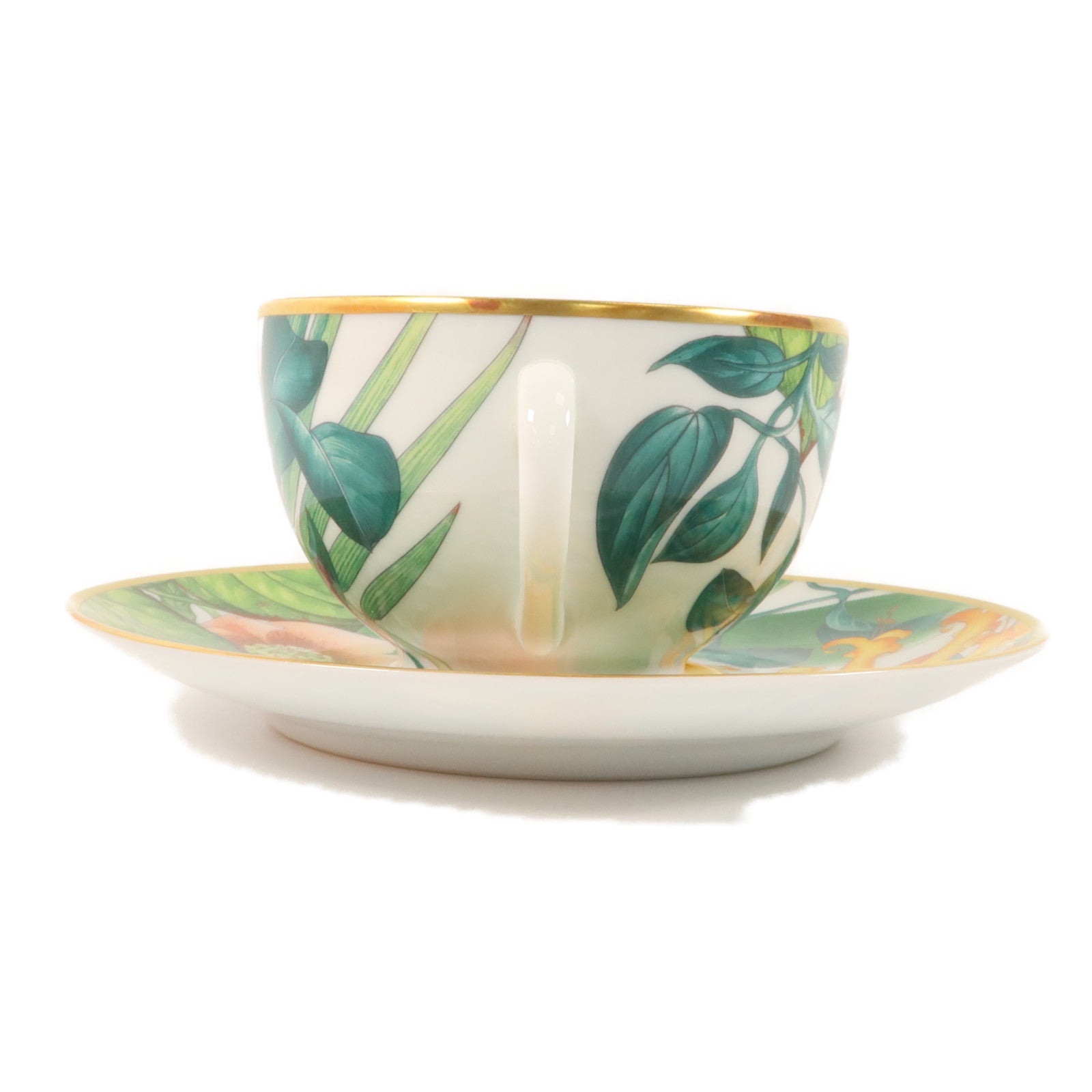 HERMES 瓷器Passifolia Teacup and Saucer茶杯和茶碟