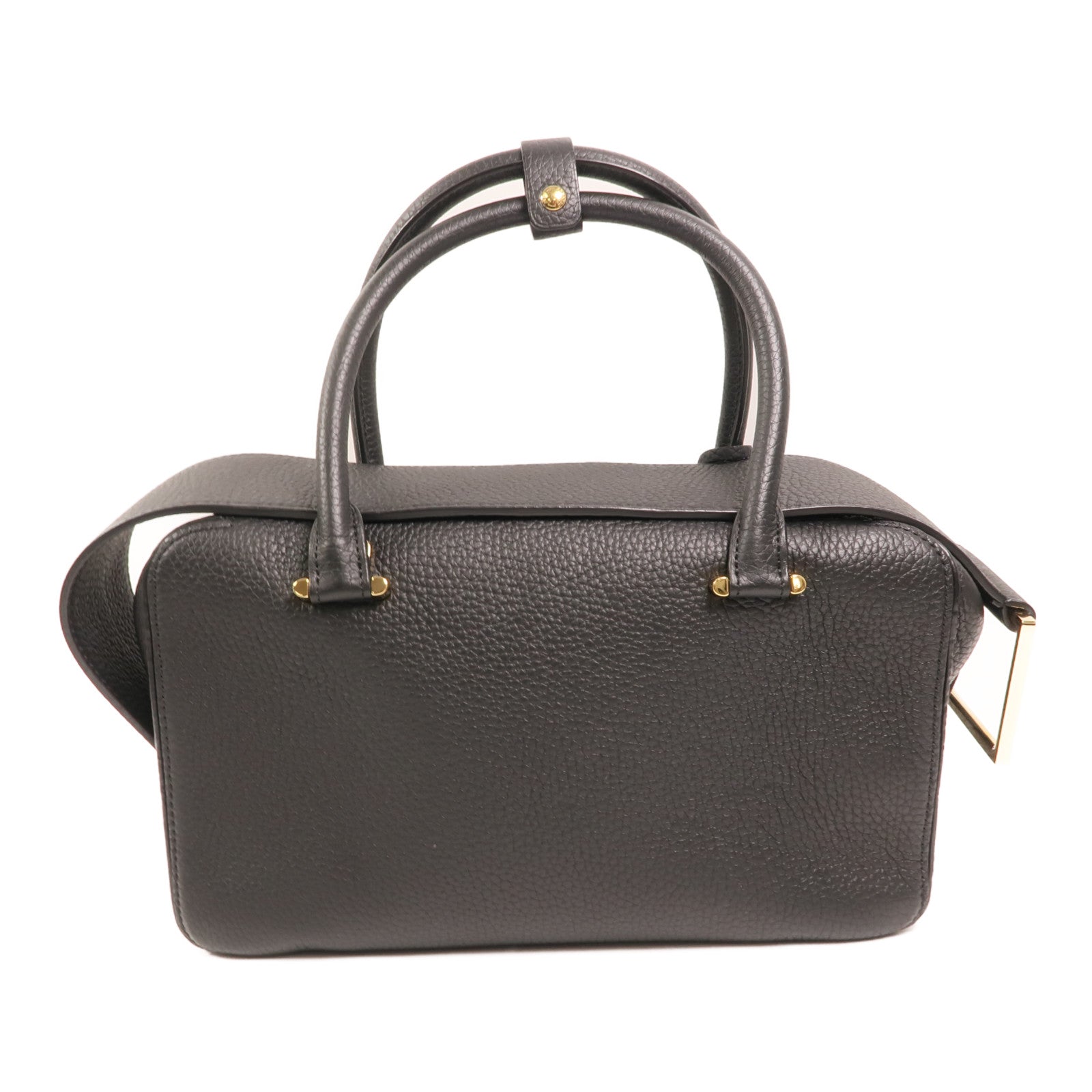 Delvaux 牛皮皮革Cool Box MM金扣手挽肩背兩用袋