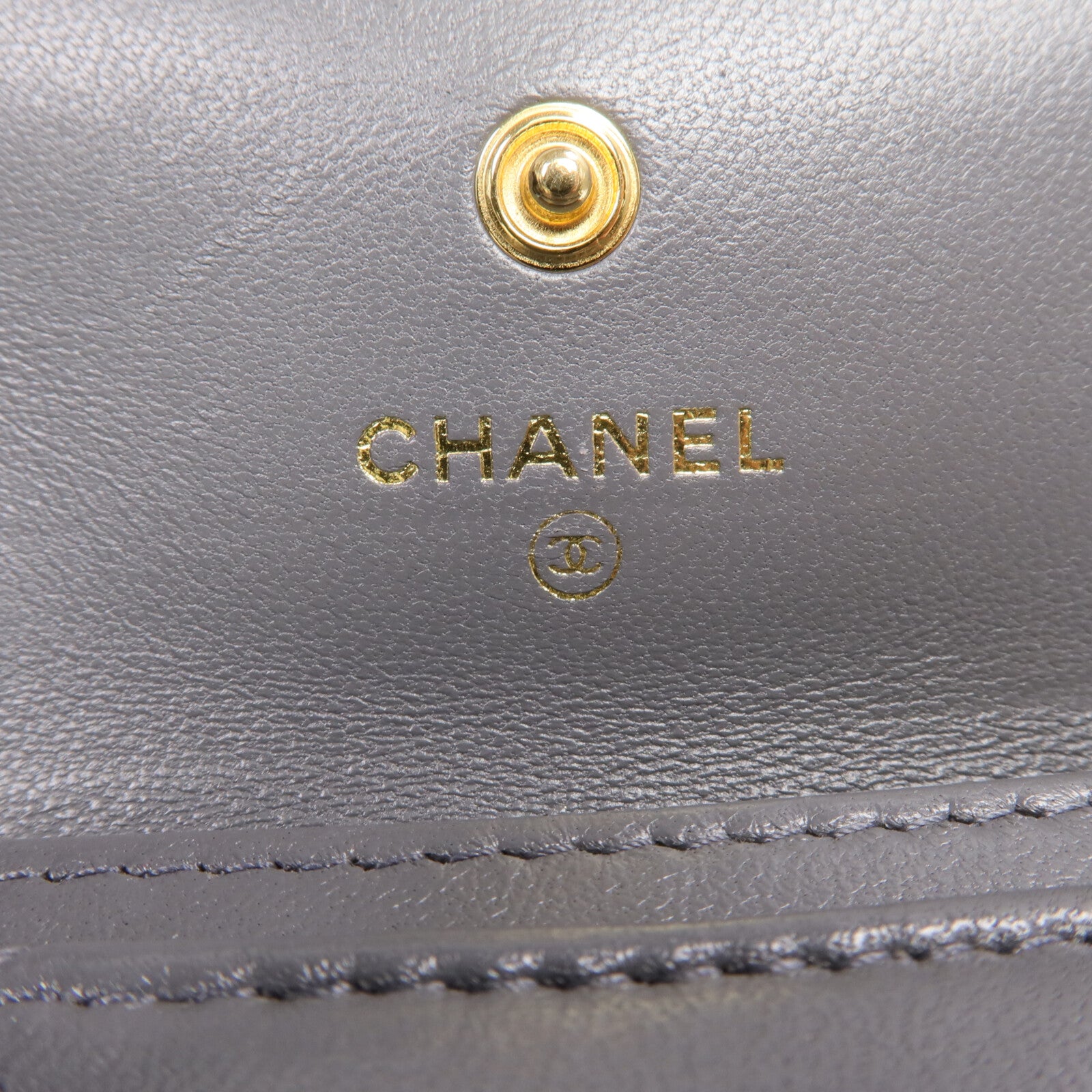CHANEL 羊皮皮革19 Card Holder金扣卡片套