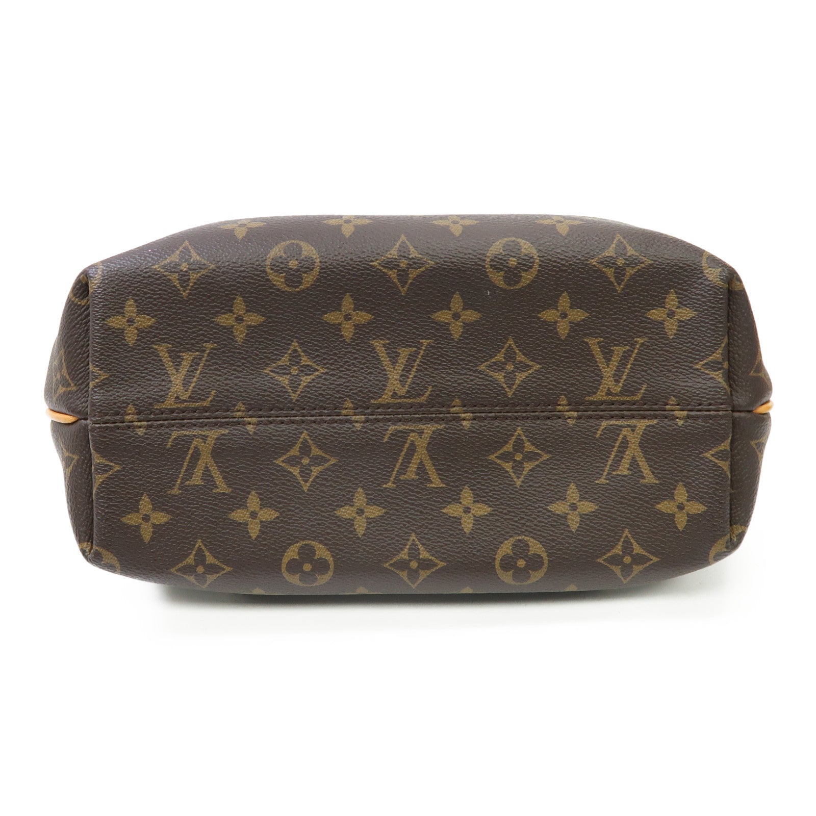 LOUIS VUITTON Monogram Turenne PM金扣手挽肩背兩用袋棕色