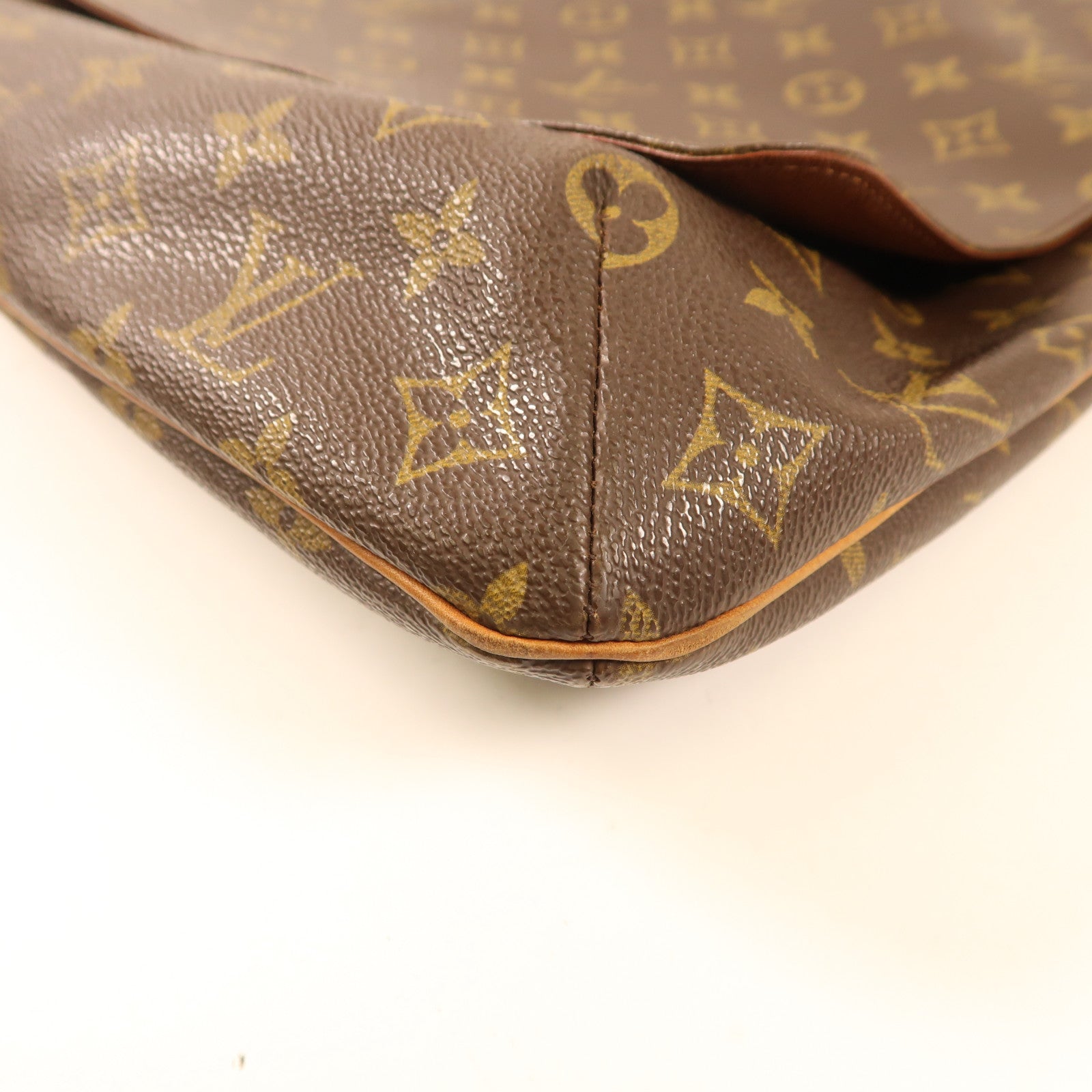 LOUIS VUITTON Monogram Musette金扣肩背袋棕色