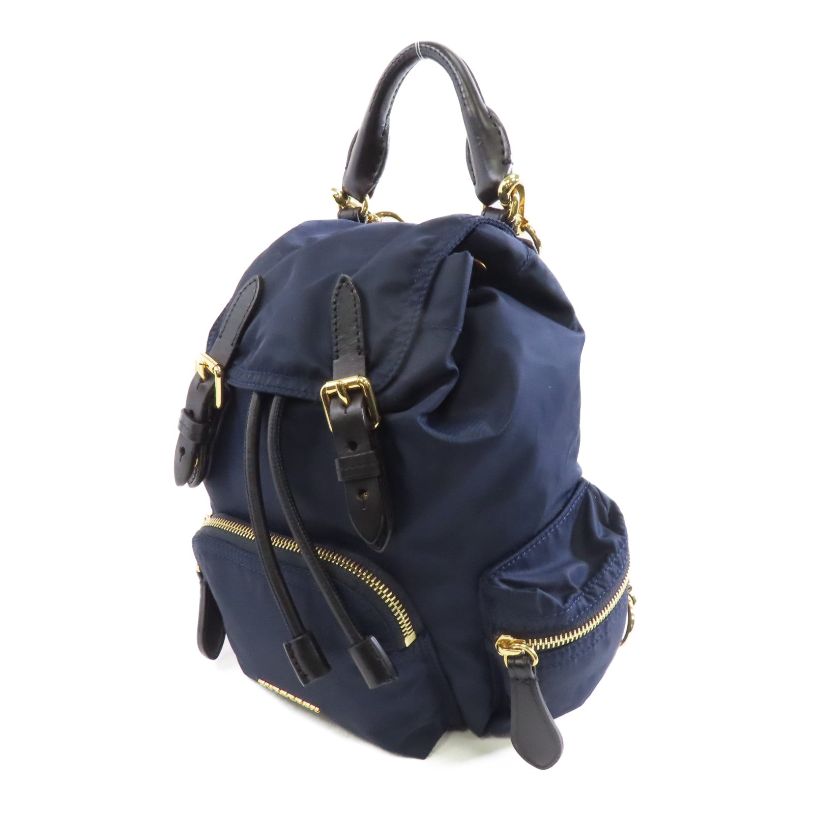BURBERRY 尼龍Backpack金扣背包深藍色