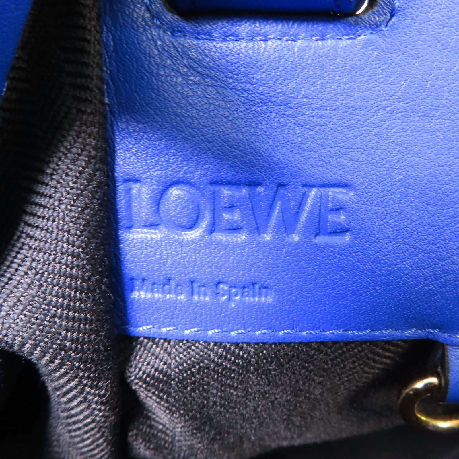 LOEWE 【激減優惠】牛皮皮革Hammock銀扣肩背袋