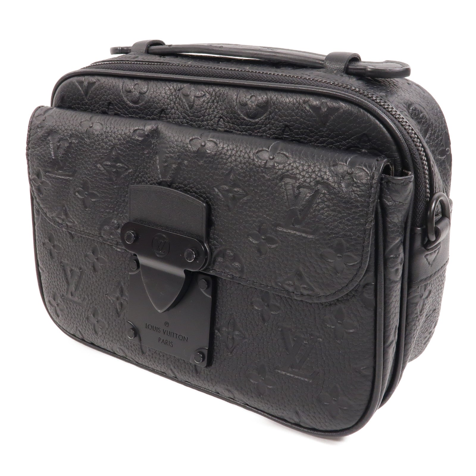 LOUIS VUITTON Monogram Taurillon S Lock肩背袋
