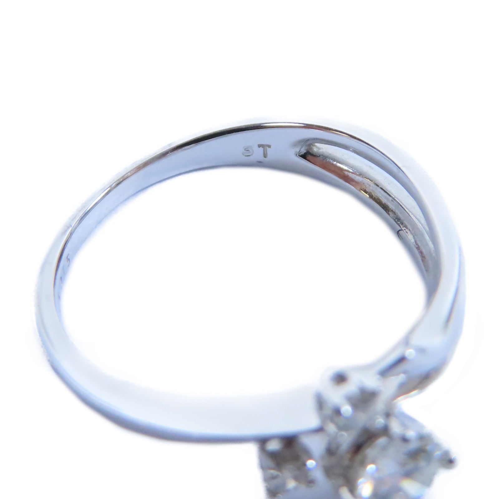 JEWELRY **【激減優惠】18K白金Diamond Ring 0.25ct/0.05ct鑽石戒指US#5.25
