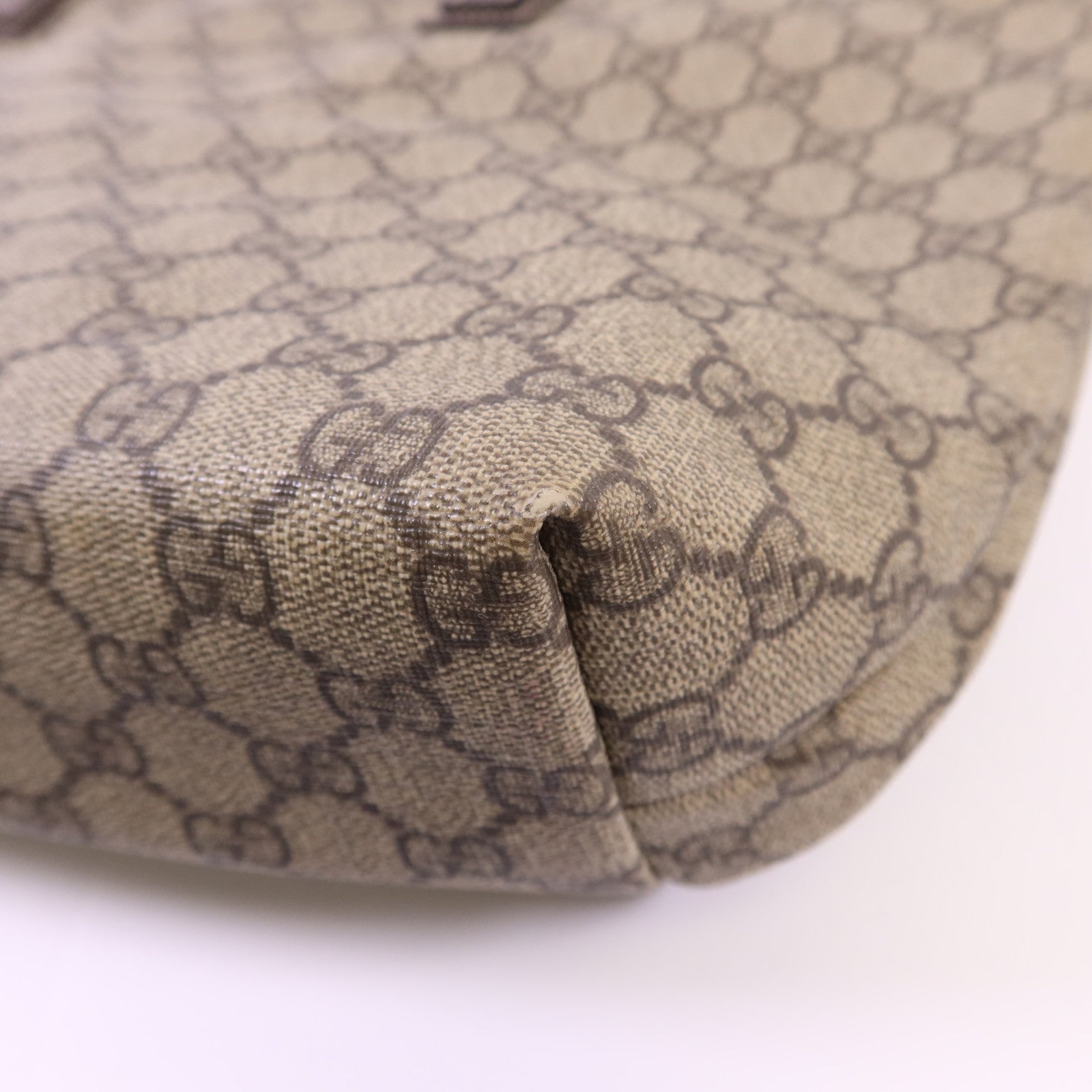 GUCCI 帆布Tote Bag銀扣手挽袋