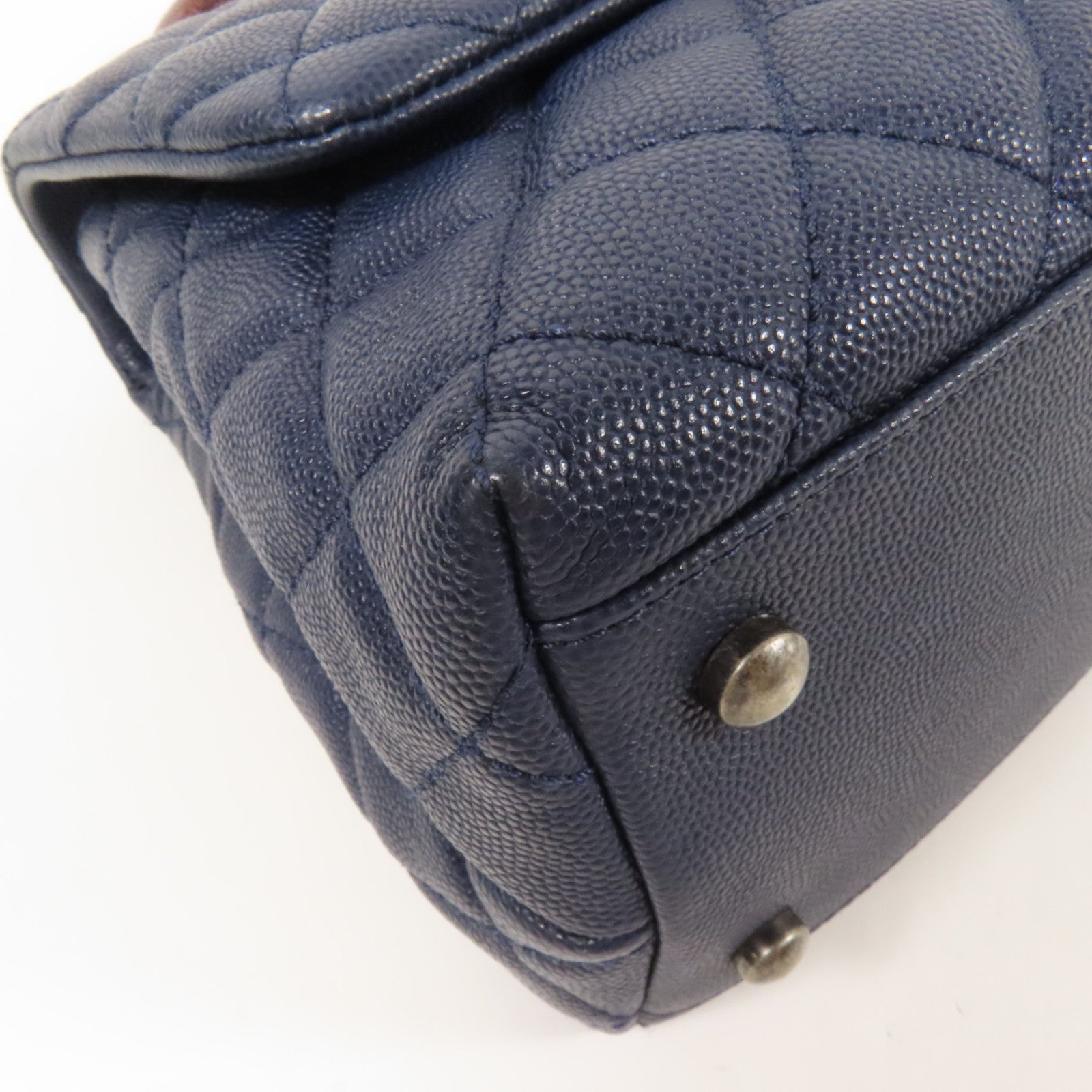 CHANEL 牛皮皮革/蜥蜴皮革Coco Handle Medium手挽肩背兩用袋