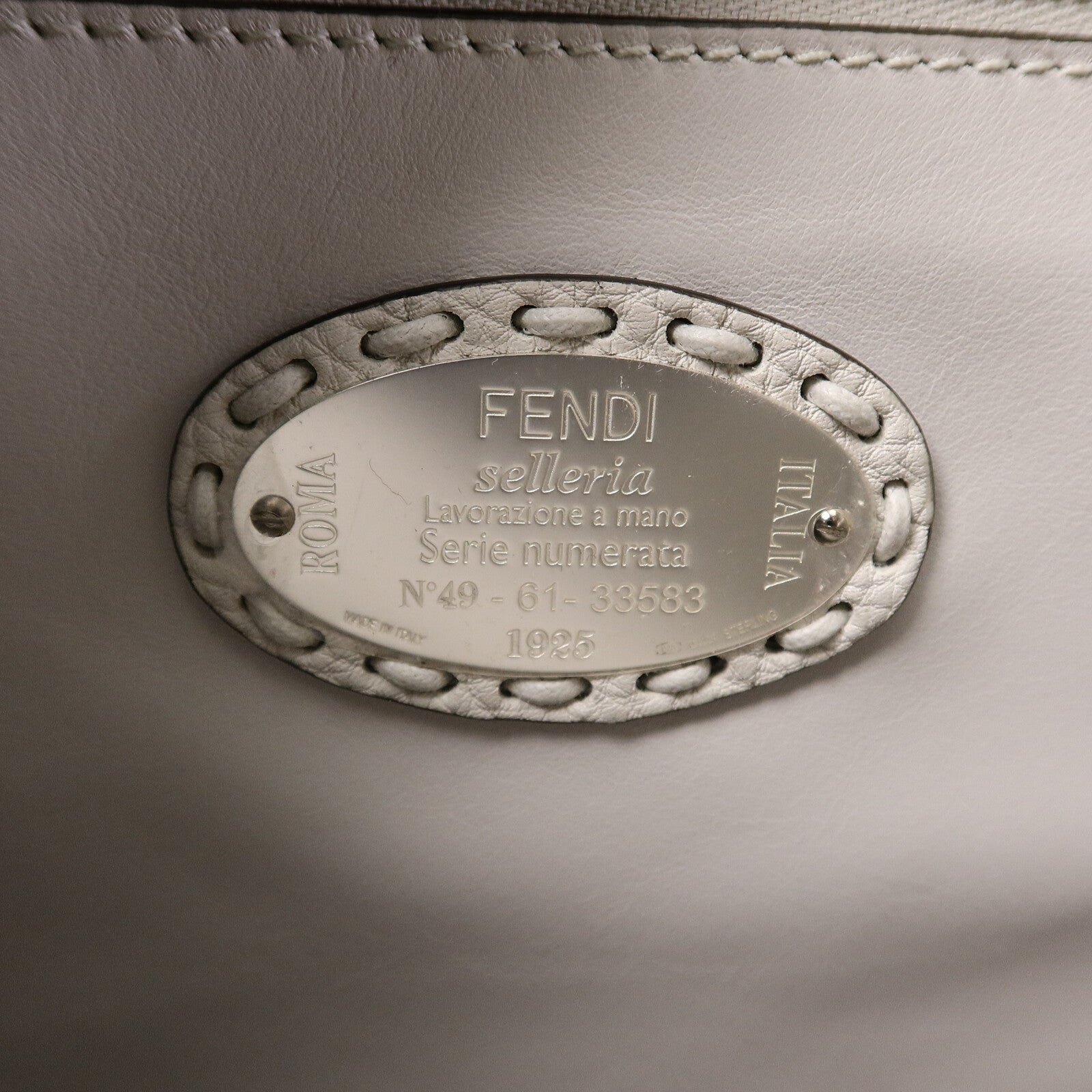 FENDI 牛皮皮革Medium Peekaboo手挽肩背兩用袋
