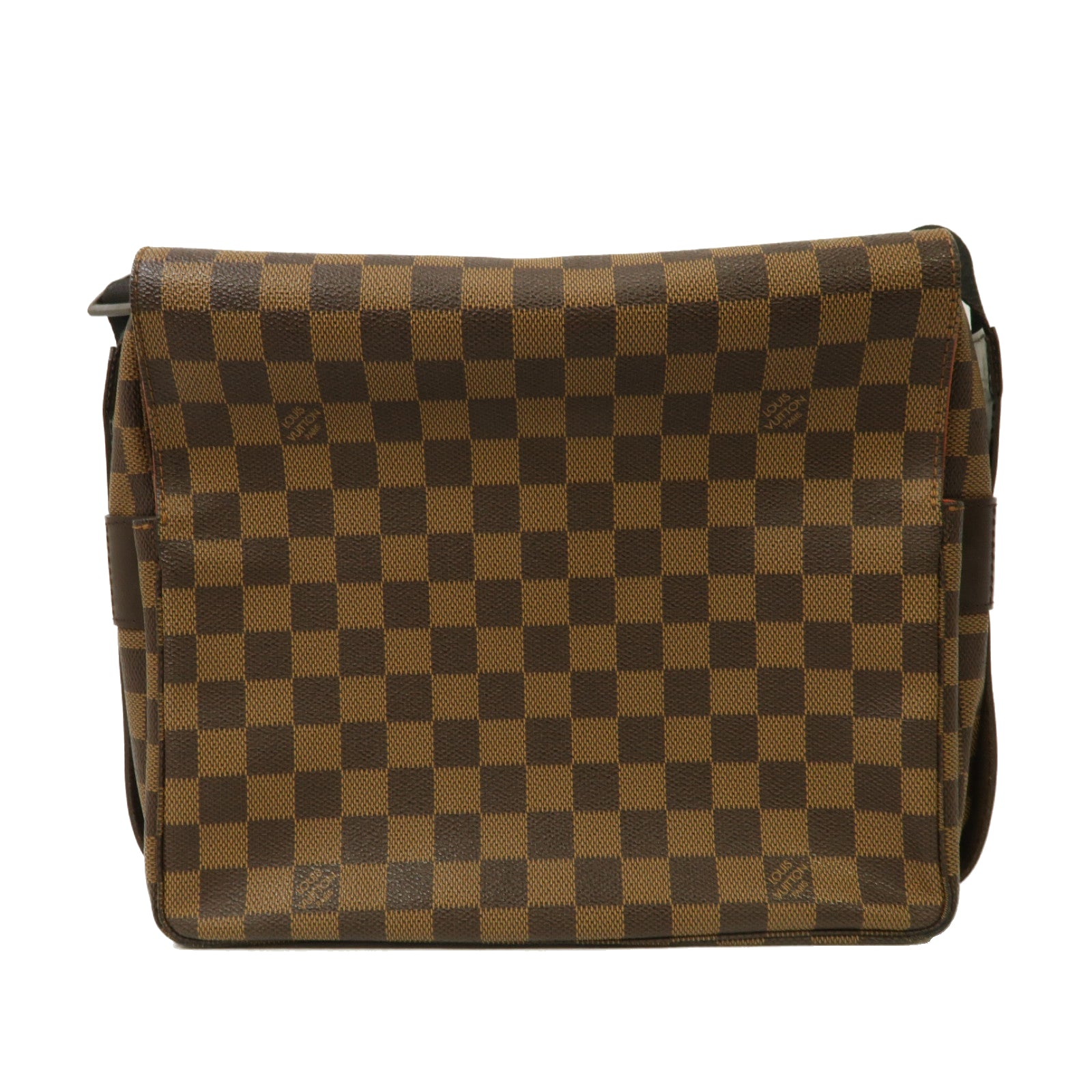 LOUIS VUITTON Damier Naviglio金扣肩背袋啡色