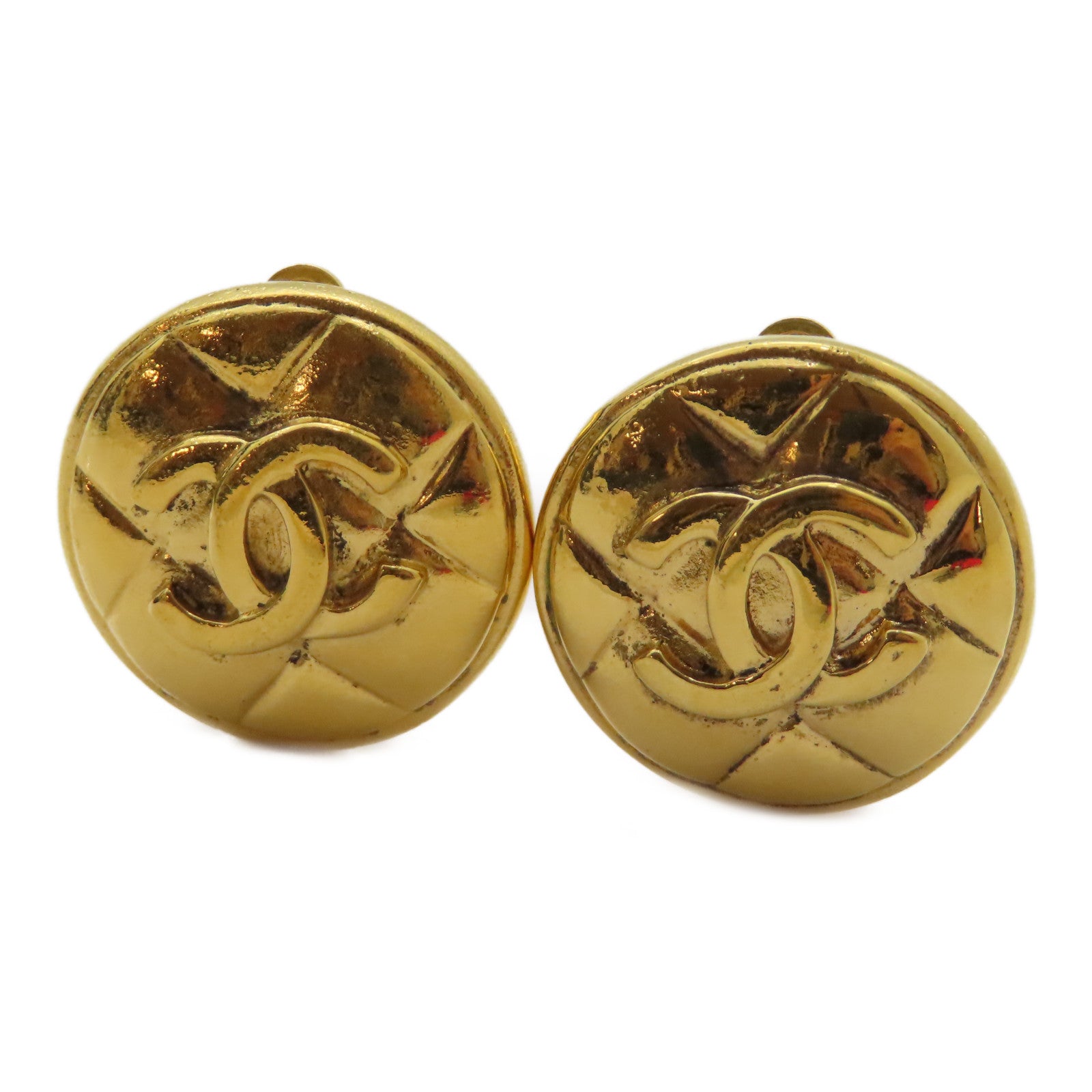 CHANEL 金屬Vintage Earrings耳環金色