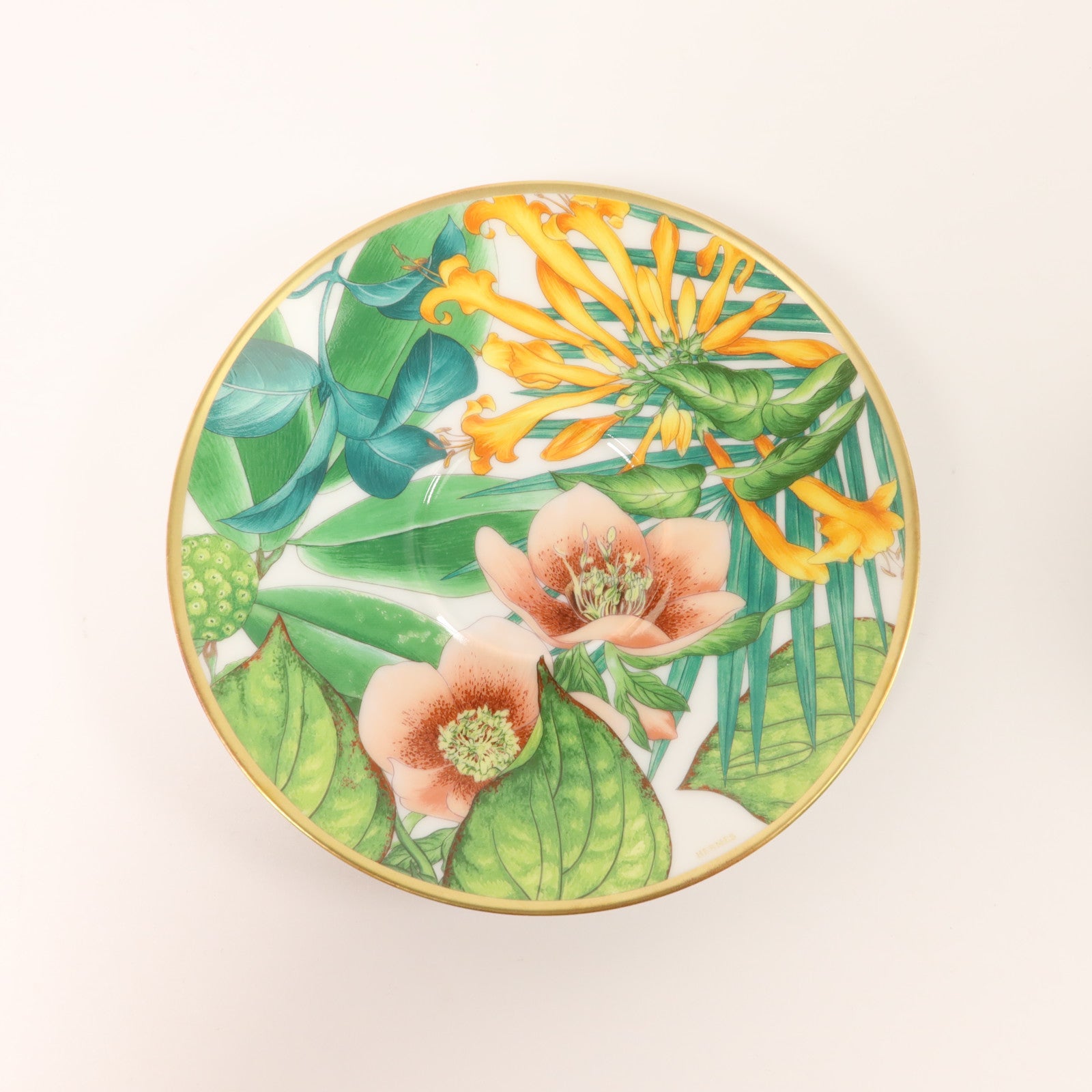 HERMES 瓷器Passifolia Teacup and Saucer茶杯和茶碟