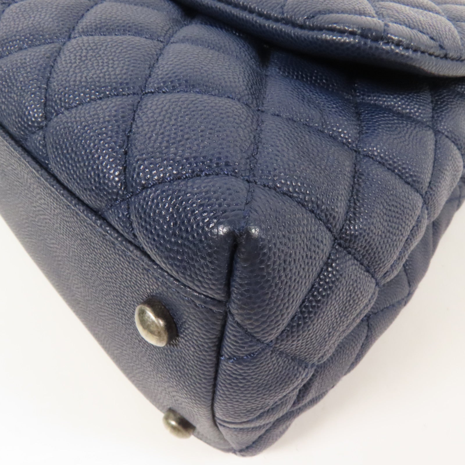 CHANEL 牛皮皮革/蜥蜴皮革Coco Handle Medium手挽肩背兩用袋