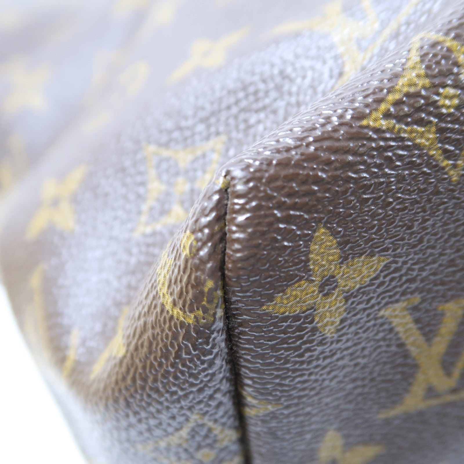 LOUIS VUITTON Monogram Raspail MM金扣肩背袋啡色