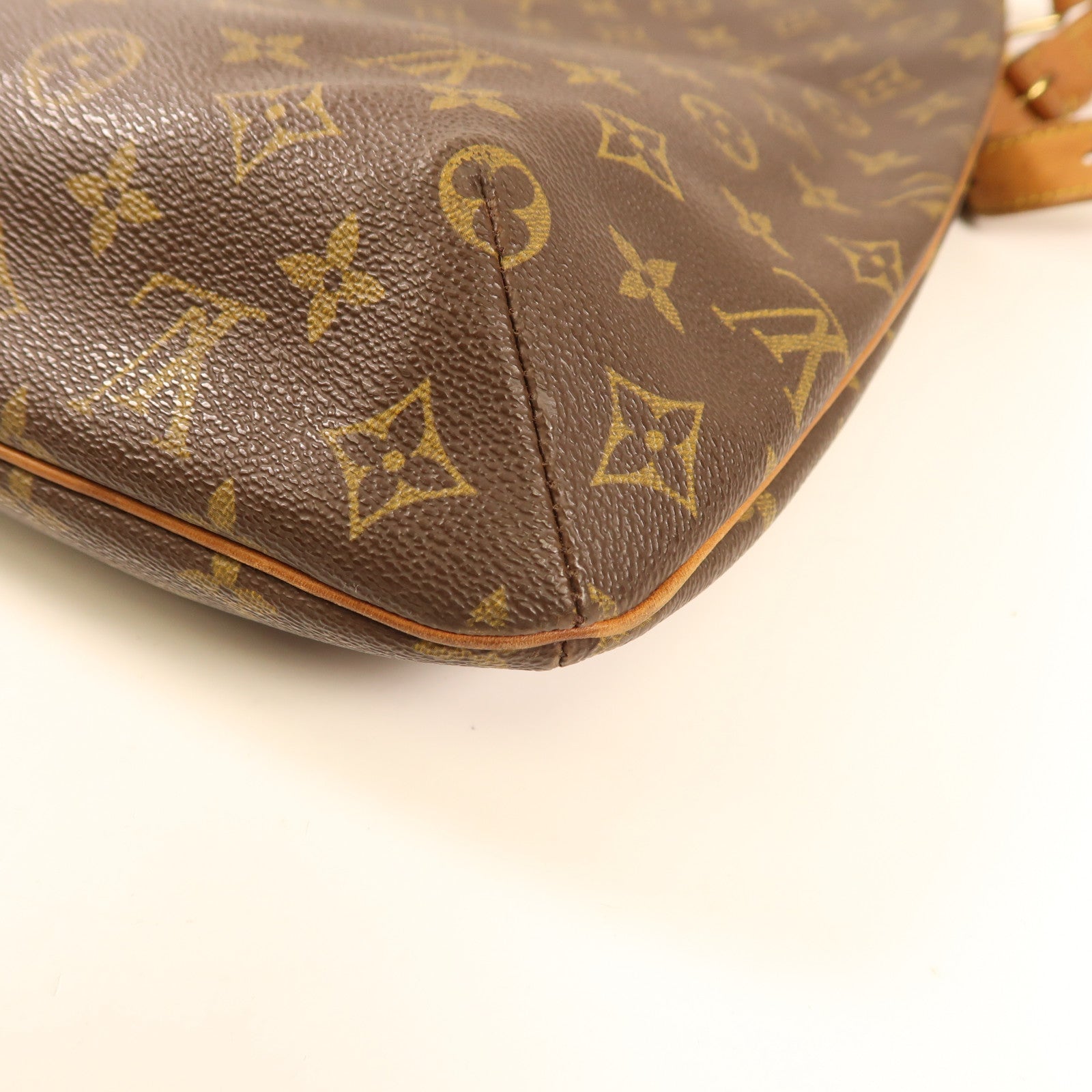 LOUIS VUITTON Monogram Musette金扣肩背袋棕色