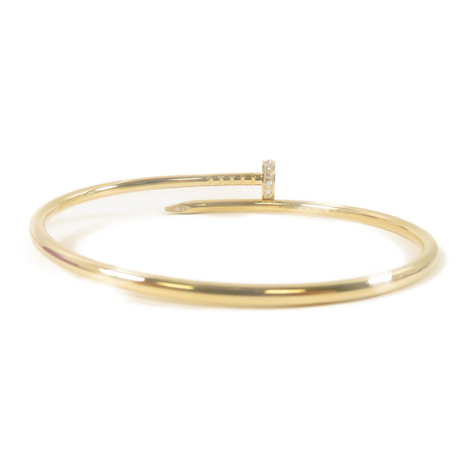 CARTIER 18K黃金Juste Un Clou手鐲金色Cartier#16