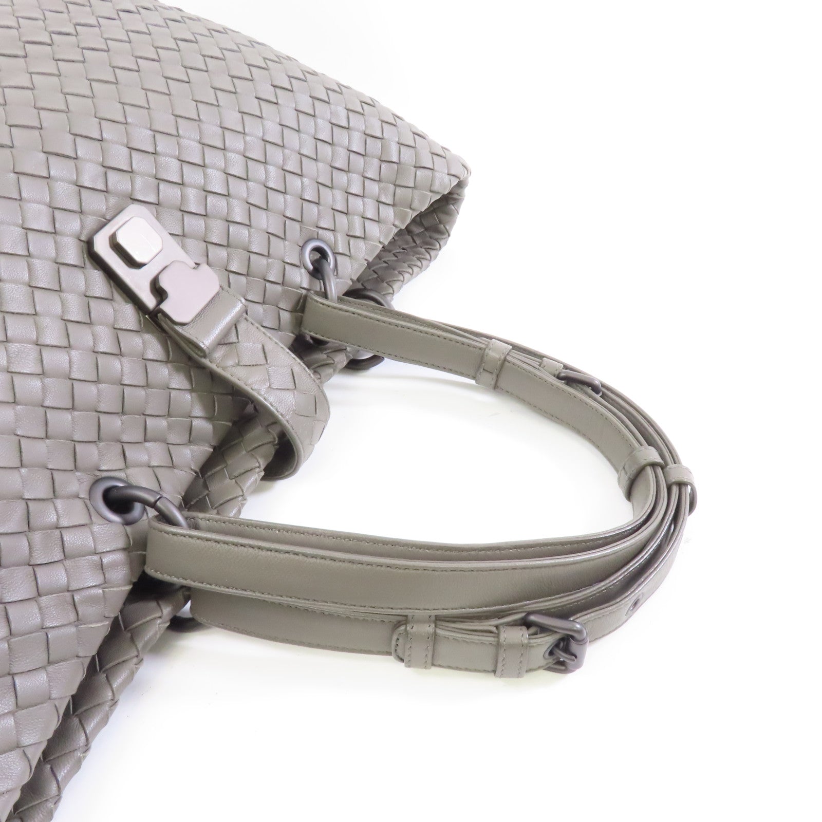 BOTTEGA VENETA 羊皮皮革Shoulder Bag/Handbag肩背袋/手挽袋灰色