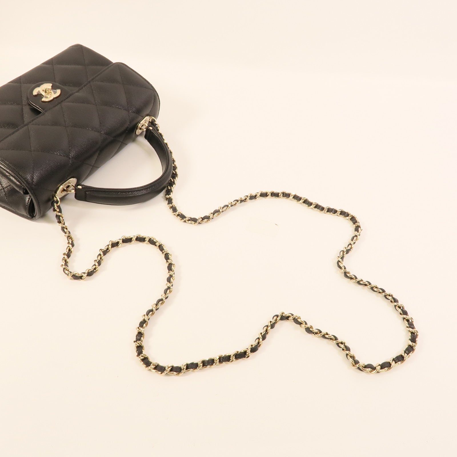 CHANEL 牛皮皮革Mini Flap肩背袋