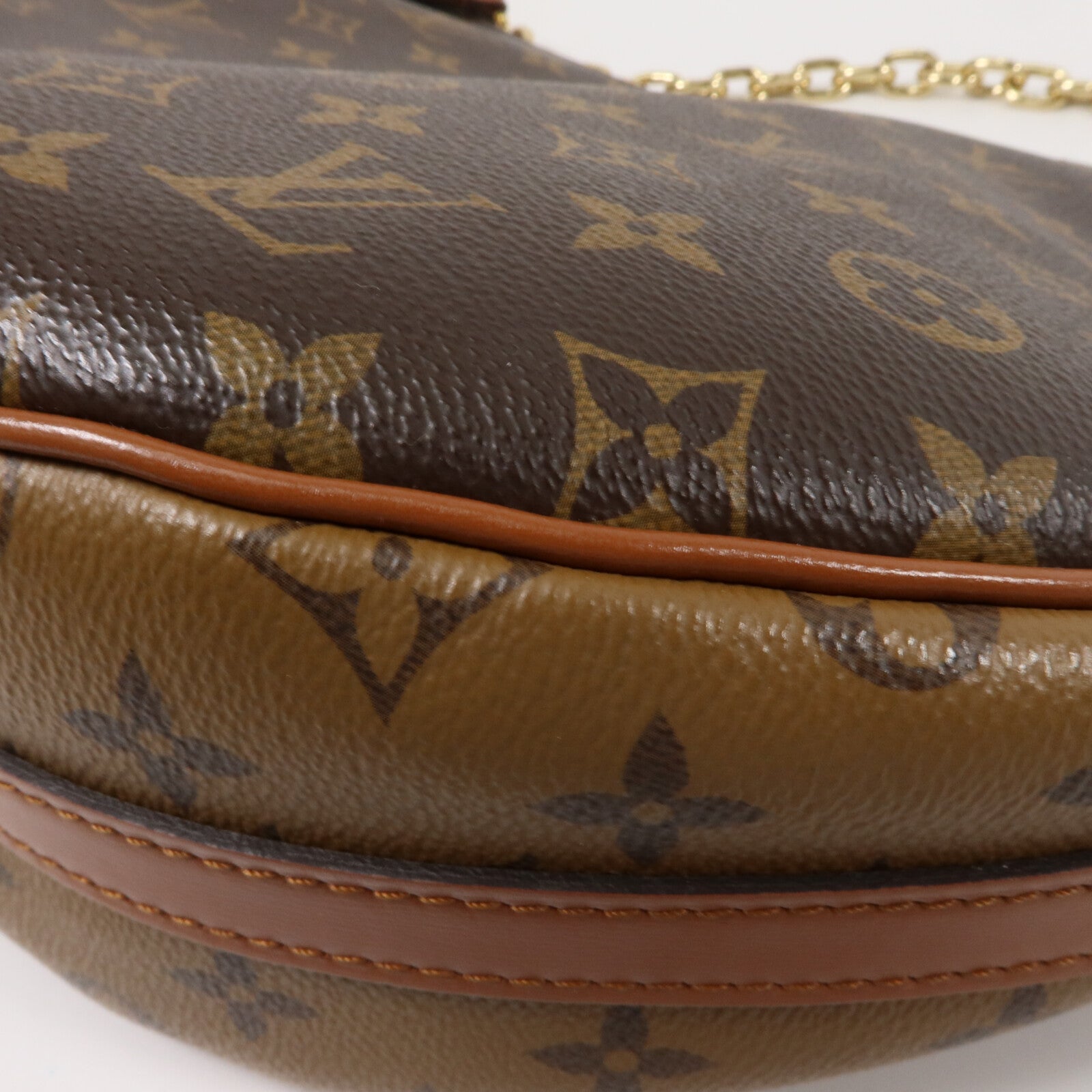 LOUIS VUITTON Monogram Reverse Loop Hobo手挽肩背兩用袋