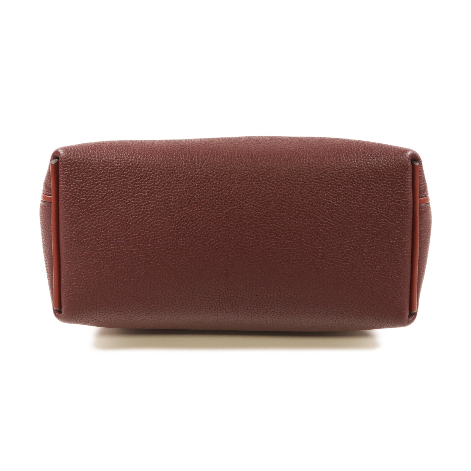 HERMES 【激減優惠】Clemence皮革24/24 29 cm金扣手挽肩背兩用袋紅色