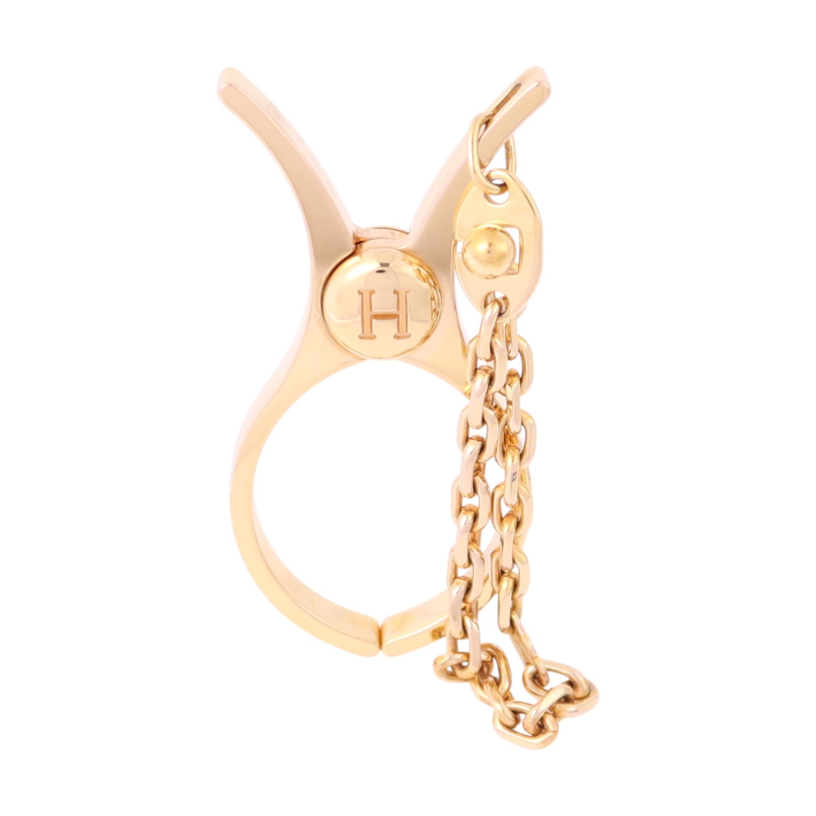 HERMES 金屬Filou Glove Clip Charm金扣掛飾