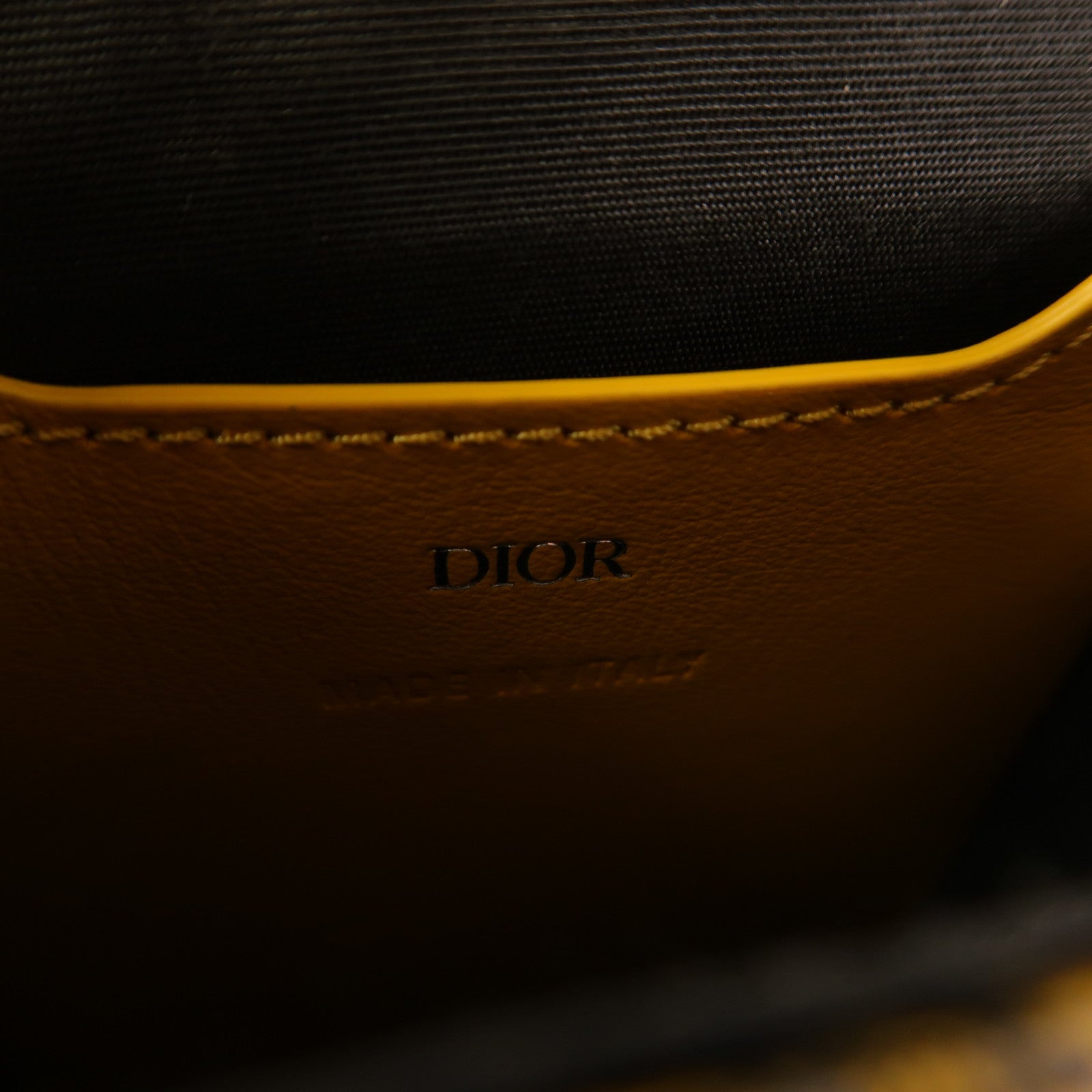 Dior 帆布/牛皮皮革Lock Phone Pouch銀扣肩背袋