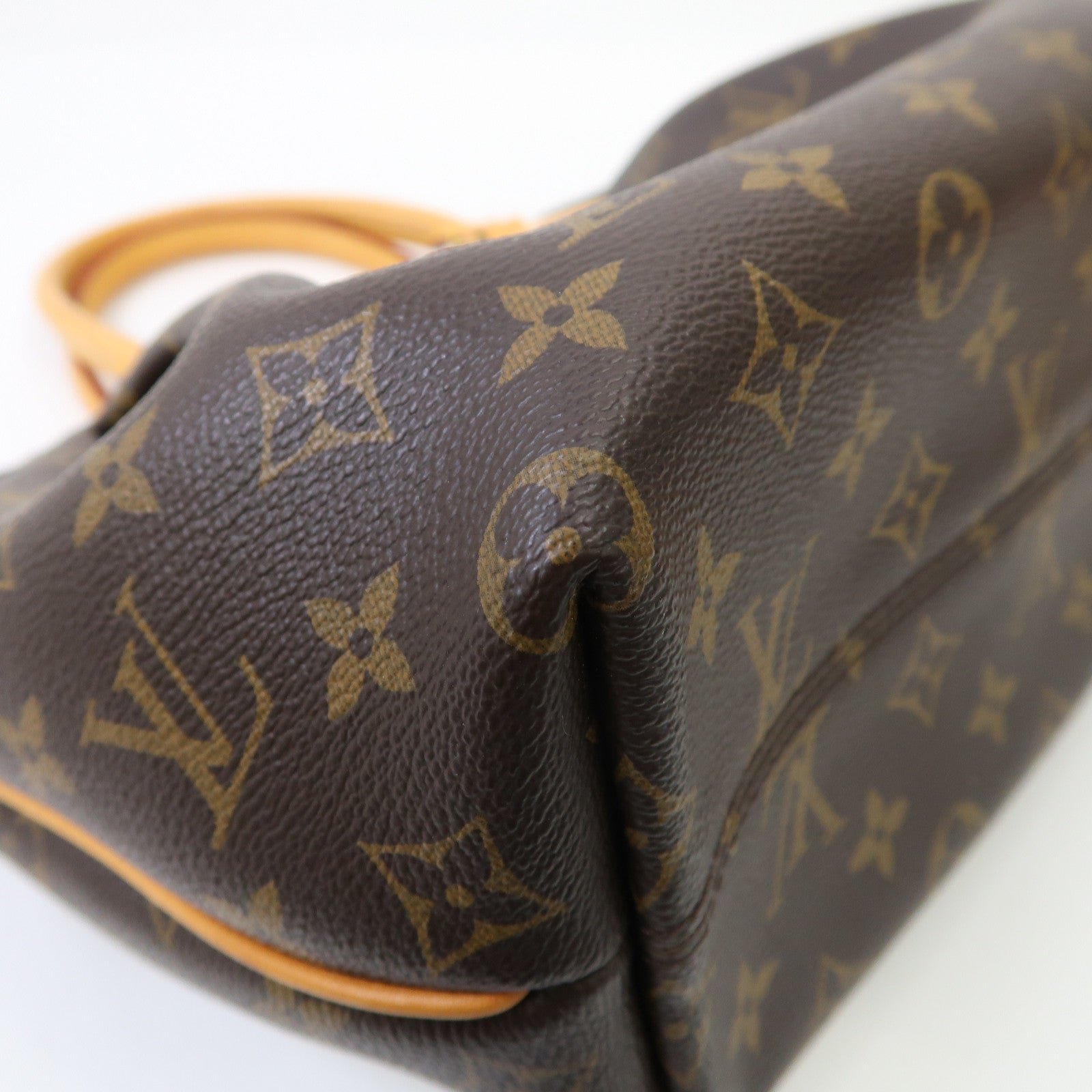 LOUIS VUITTON Monogram Turenne PM金扣手挽肩背兩用袋棕色
