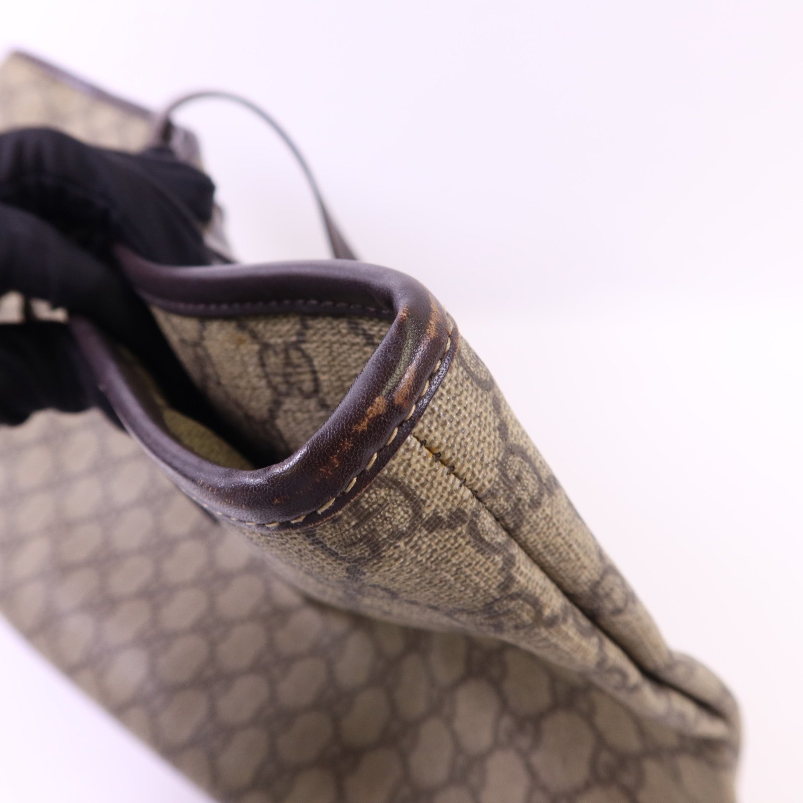 GUCCI 帆布Tote Bag銀扣手挽袋