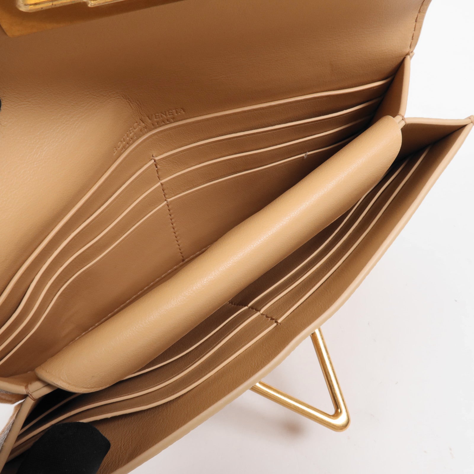 BOTTEGA VENETA 牛皮皮革Wallet金扣錢包