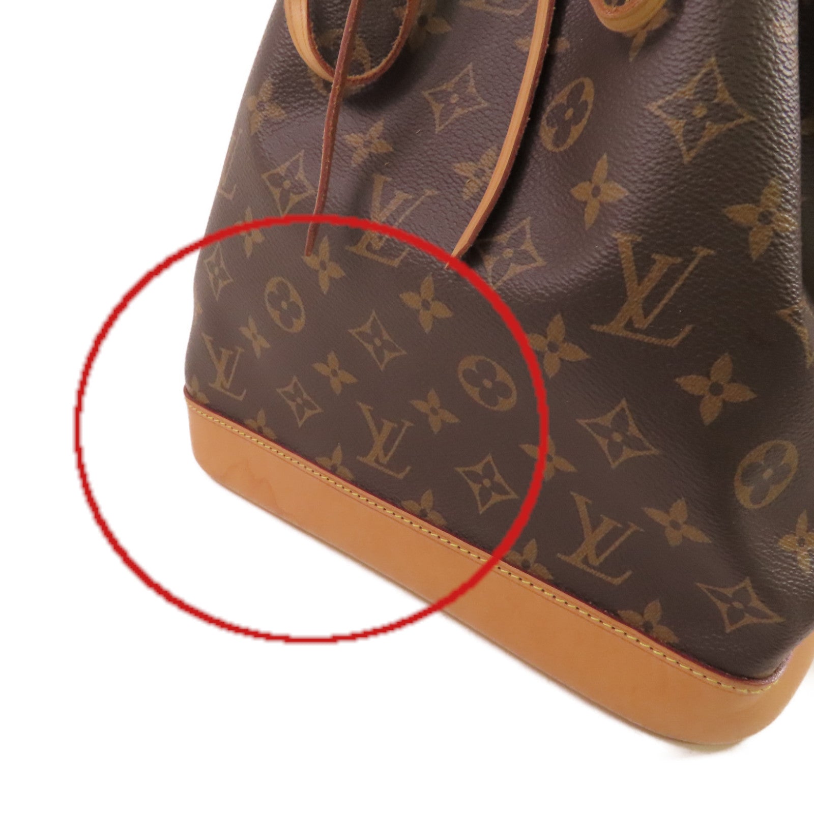 LOUIS VUITTON Monogram Noe Bucket Shoulder Bag金扣肩背袋啡色