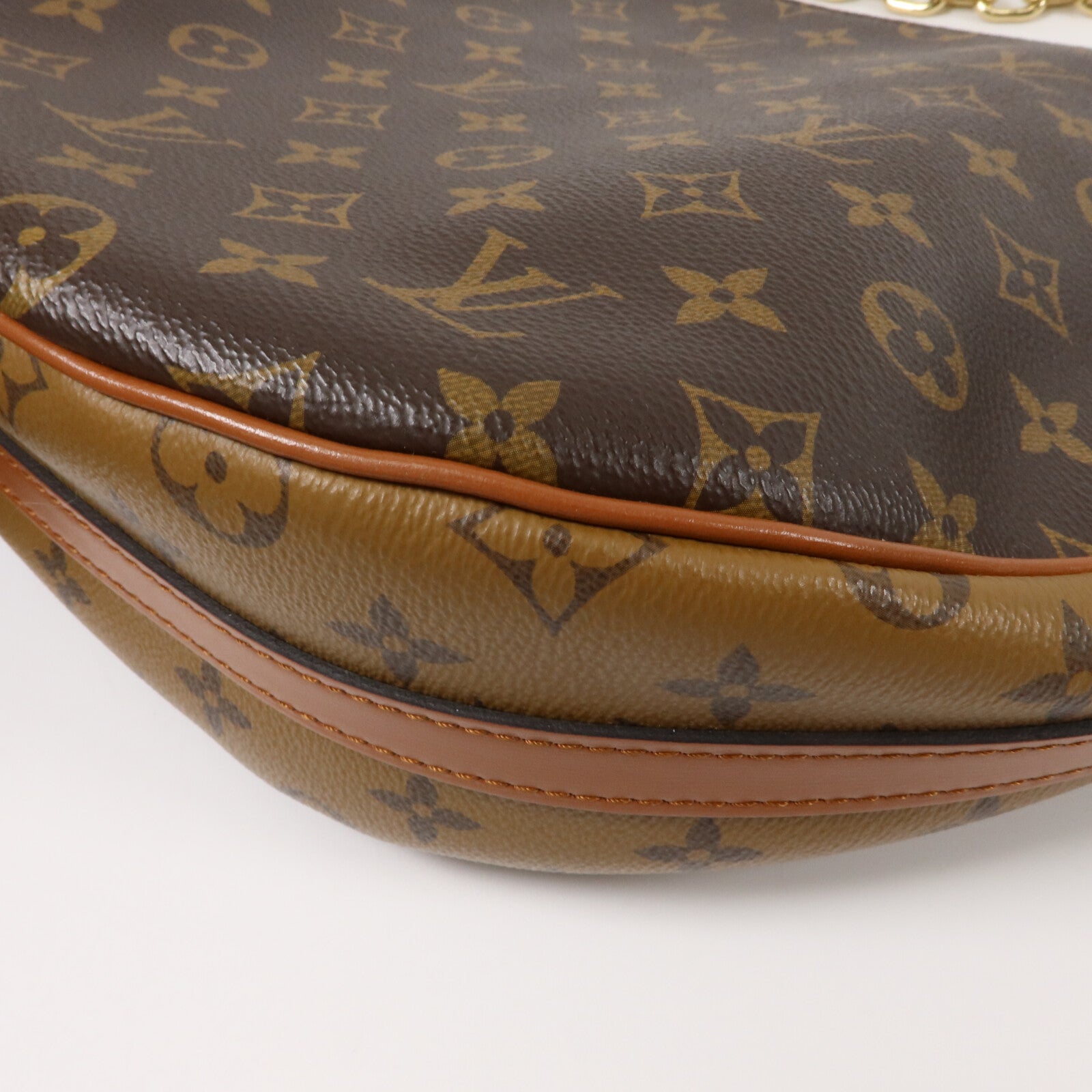 LOUIS VUITTON Monogram Reverse Loop Hobo手挽肩背兩用袋