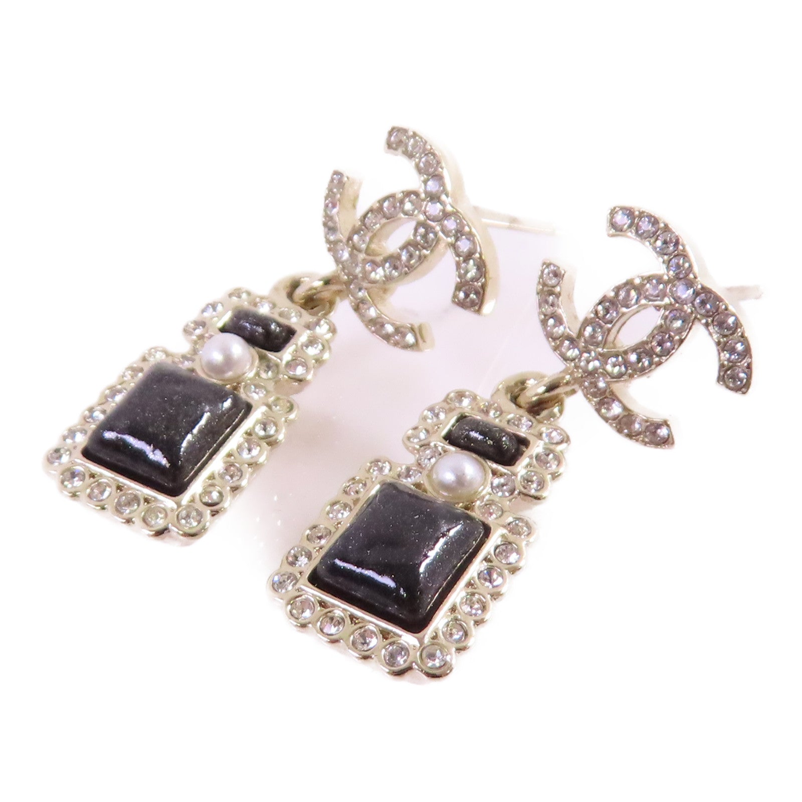 CHANEL 金屬/水鑽/PVC Earrings耳環