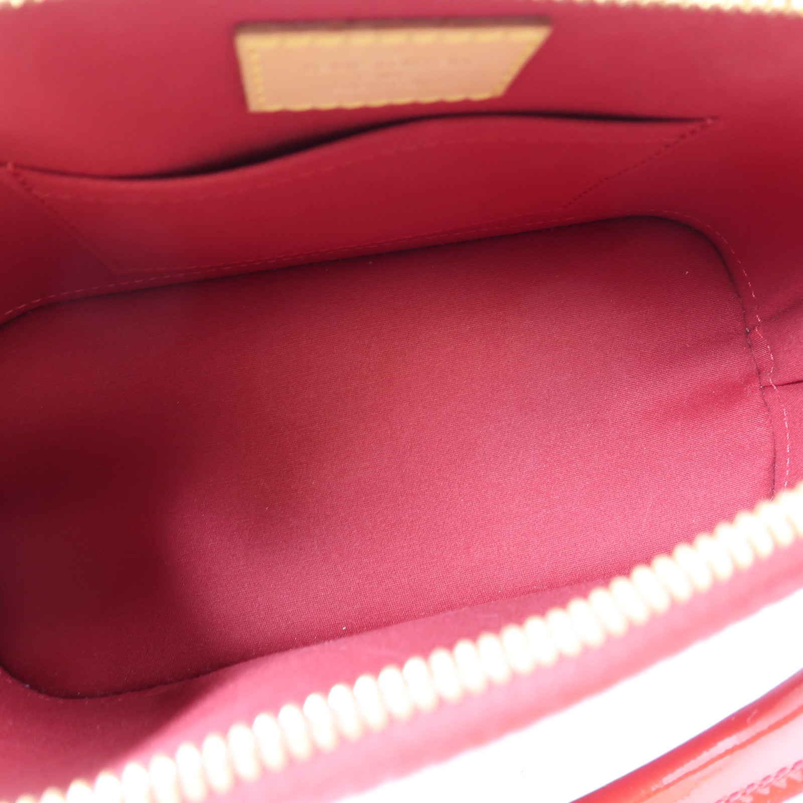 LOUIS VUITTON Vernis Alma BB金扣手挽肩背兩用袋紅色