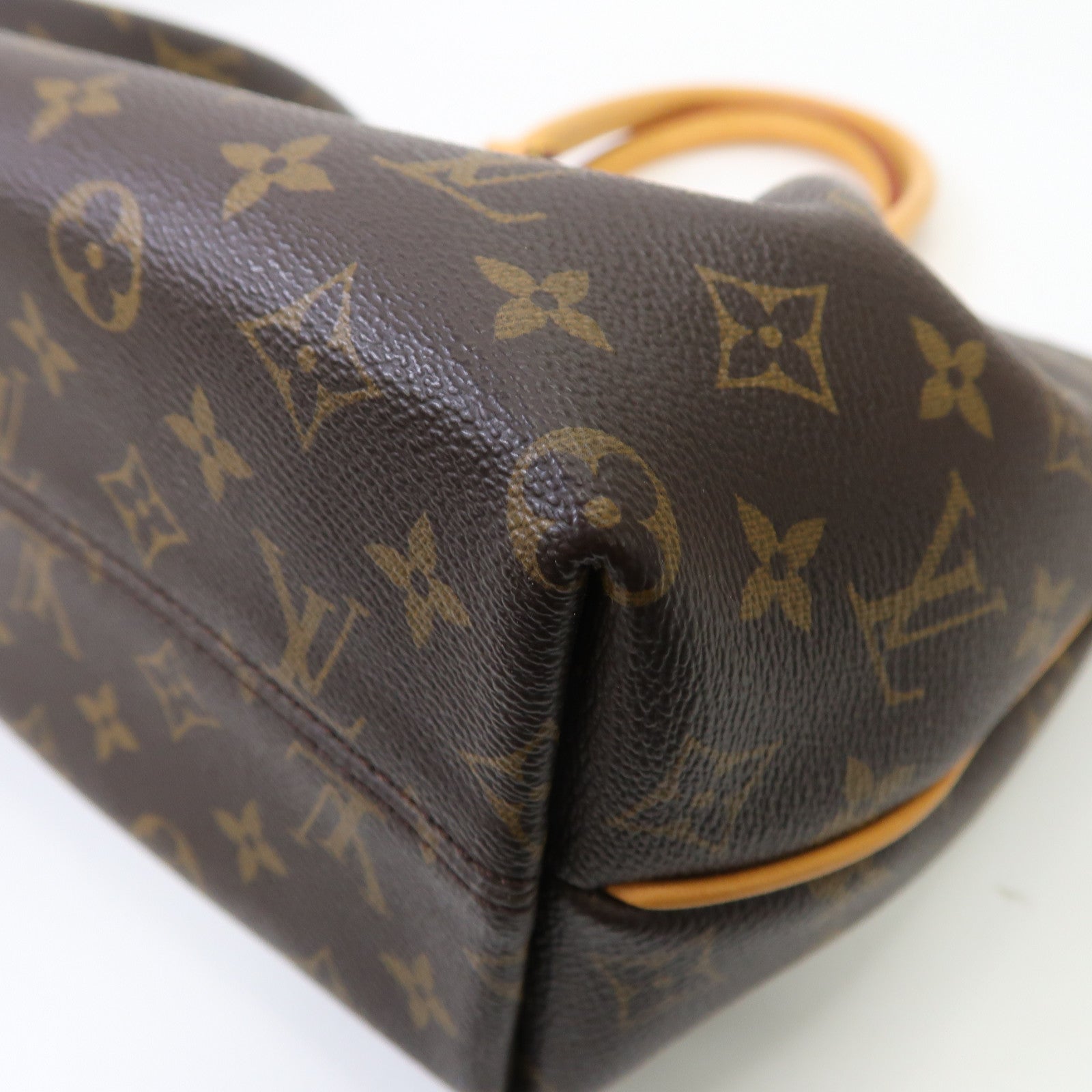 LOUIS VUITTON Monogram Turenne PM金扣手挽肩背兩用袋棕色