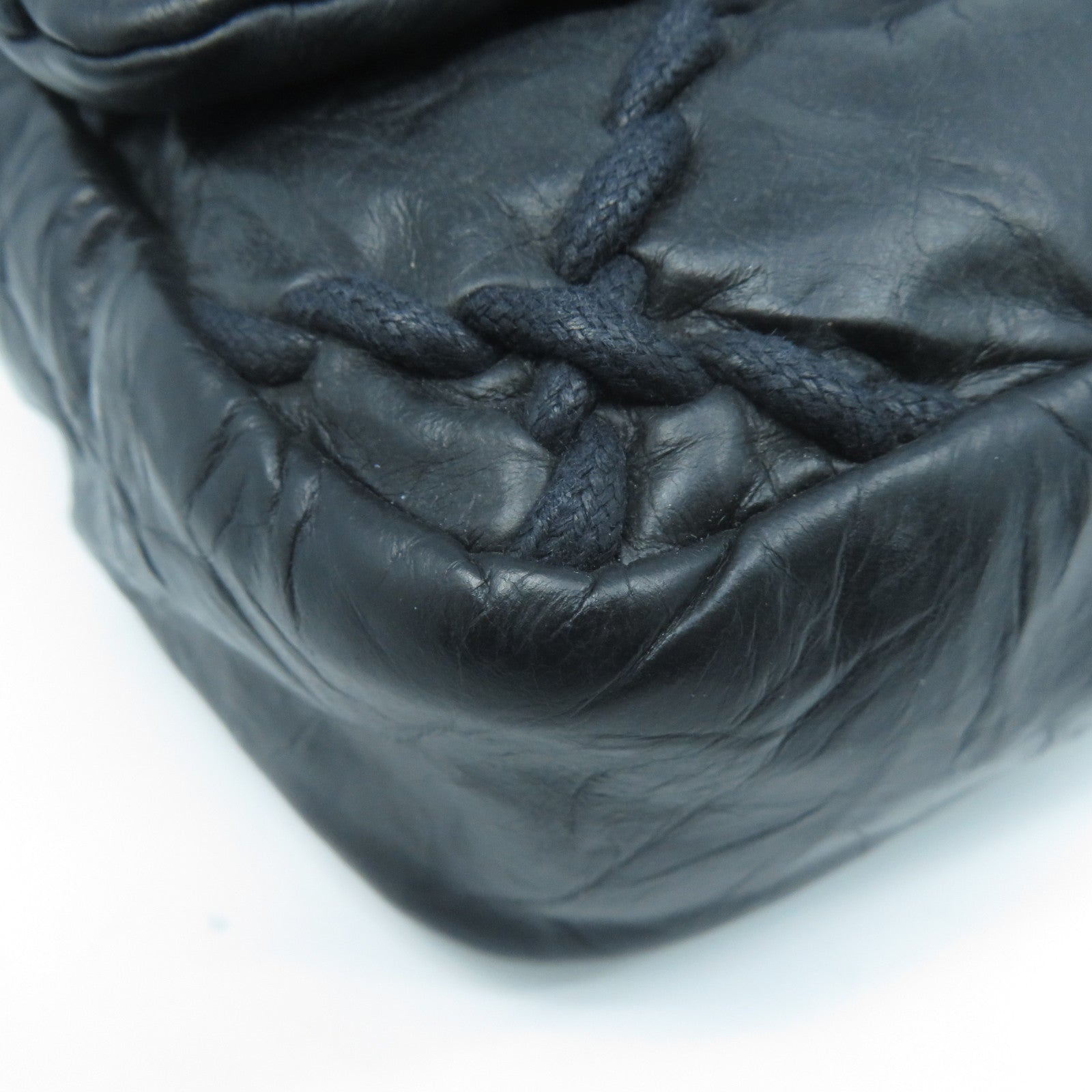 CHANEL 【激減優惠】菱格牛皮皮革Chain Shoulder Bag銀扣鏈帶肩背袋黑色