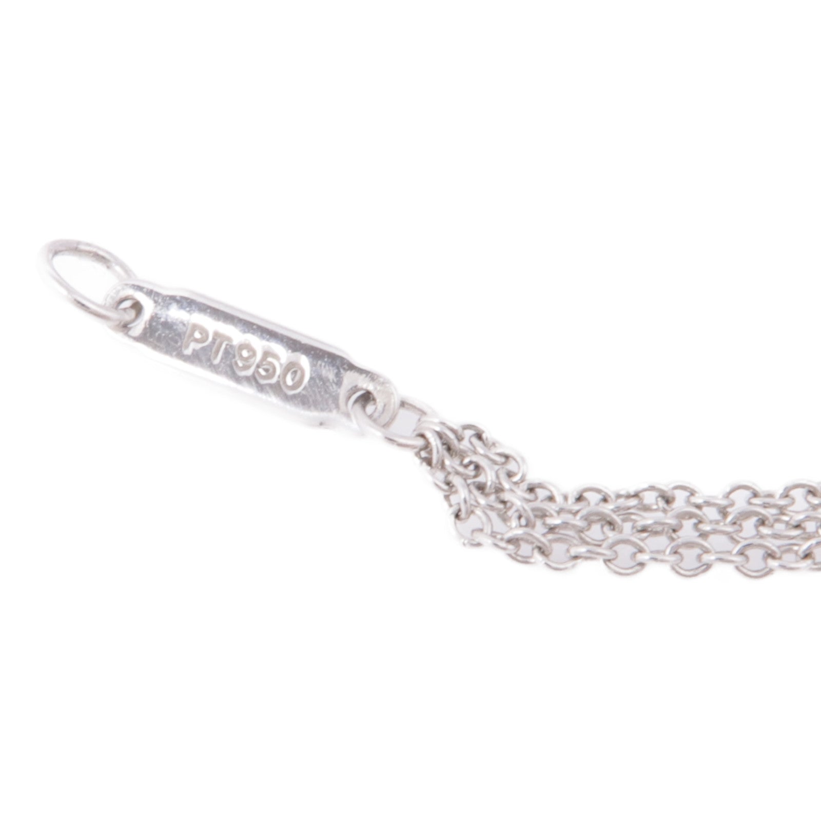 TIFFANY＆CO PT950鉑金Platinum Pave Diamond Star Drop Dangle鑽石項鍊