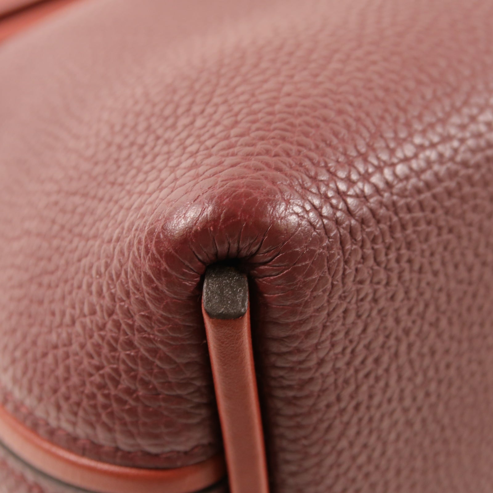 HERMES 【激減優惠】Clemence皮革24/24 29 cm金扣手挽肩背兩用袋紅色