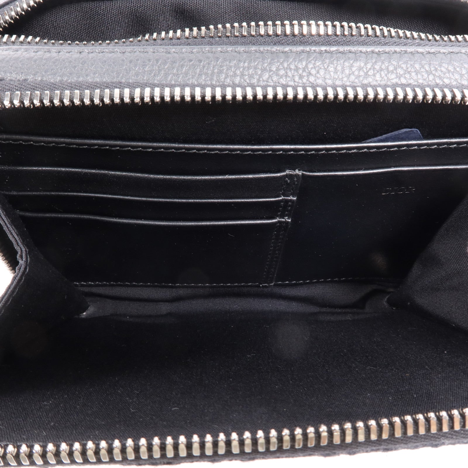 Dior 帆布Oblique Zipped Pouch銀扣肩背袋