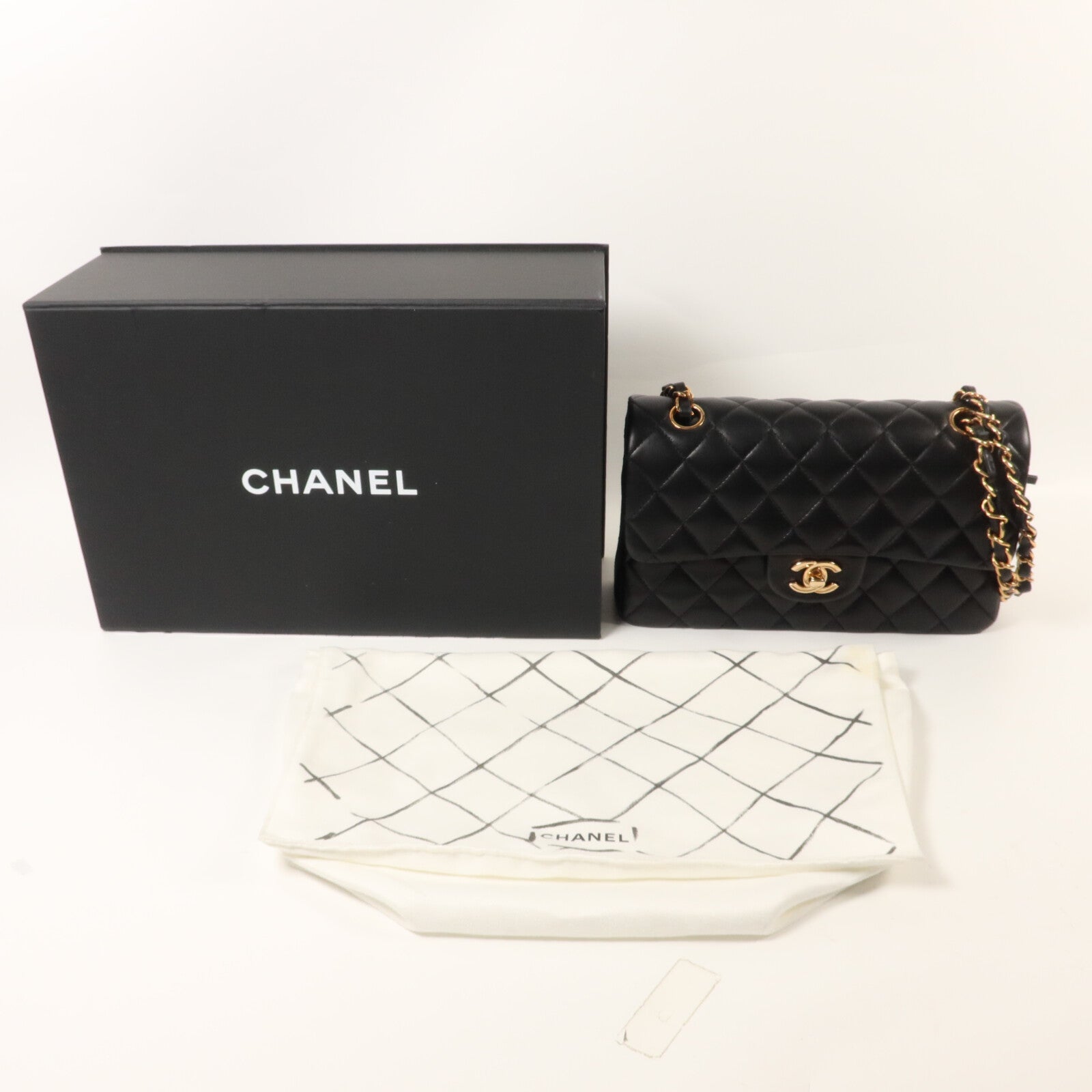 CHANEL 羊皮皮革Classic 23鏈帶肩背袋