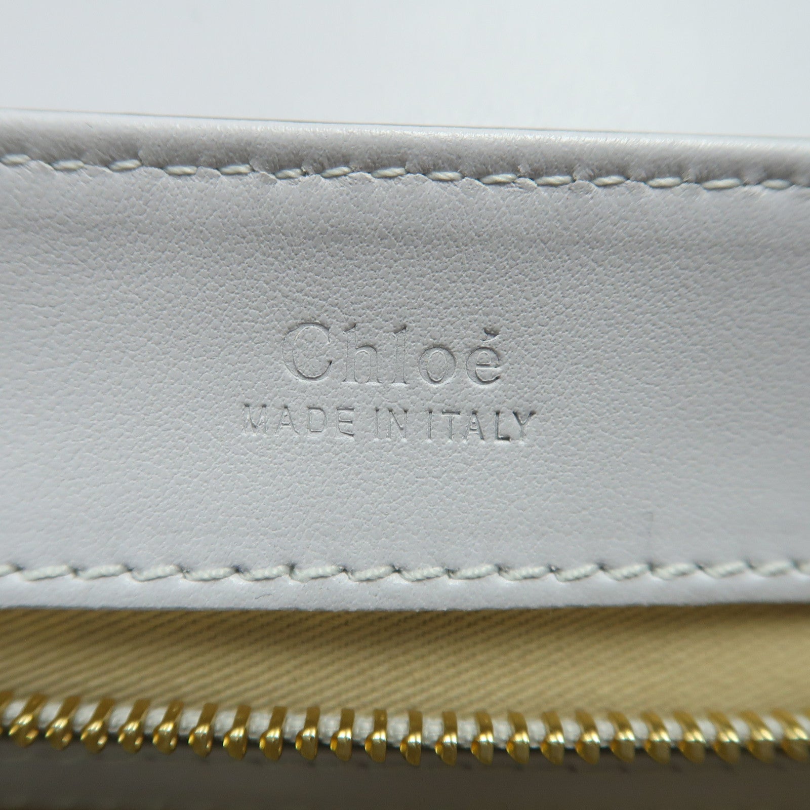 Chloe 羊皮皮革Small C Double金扣手挽肩背兩用袋淺藍色