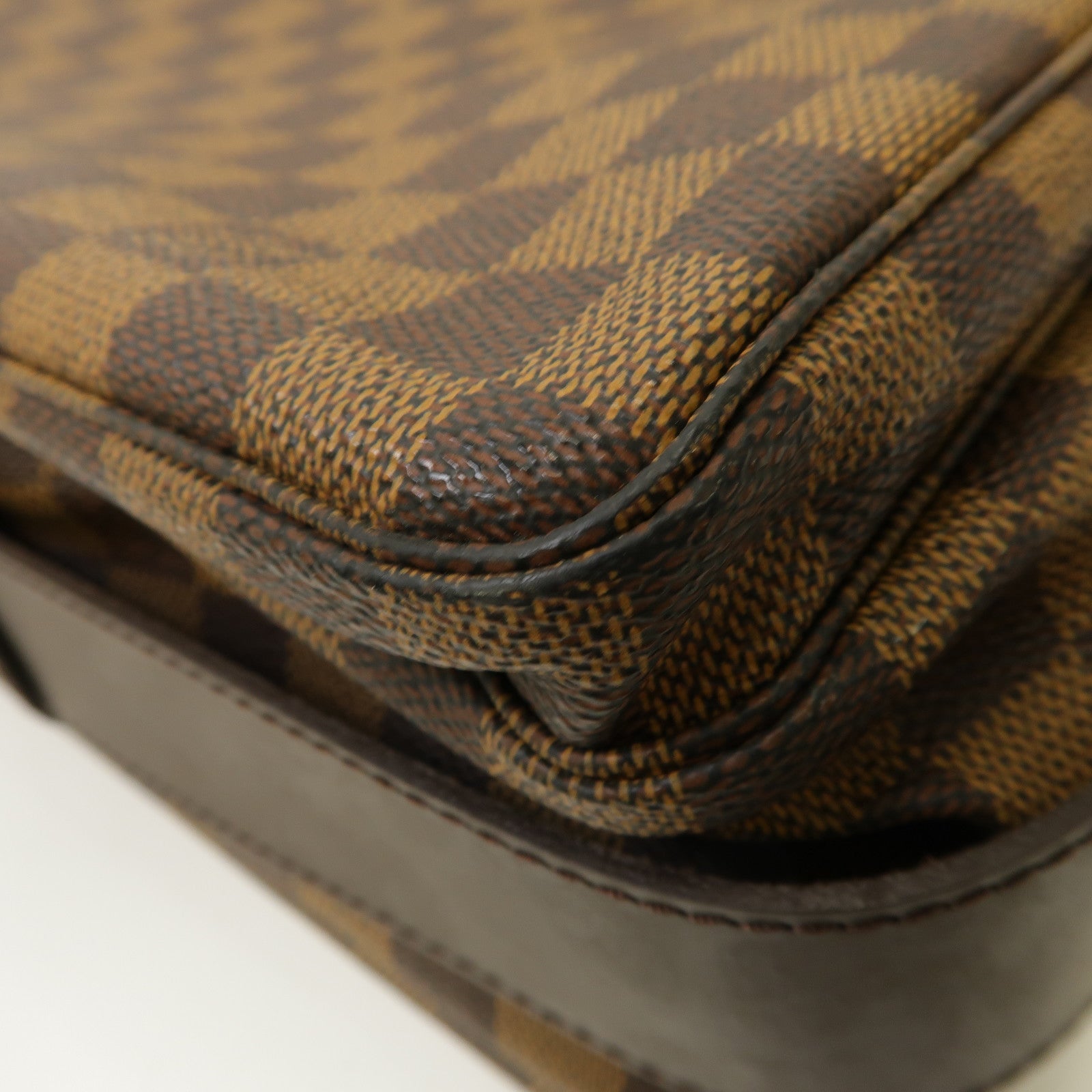 LOUIS VUITTON Damier Naviglio金扣肩背袋啡色
