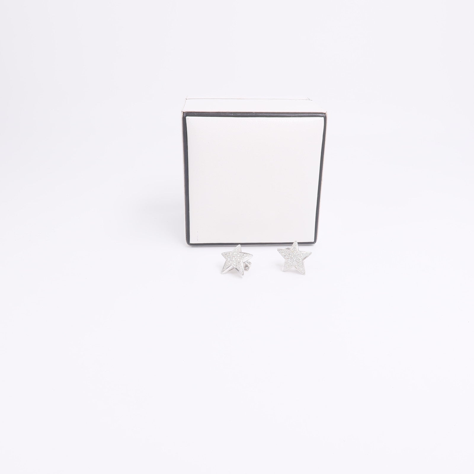 CHANEL 18K白金Comete Geode Diamond Earrings鑽石耳環