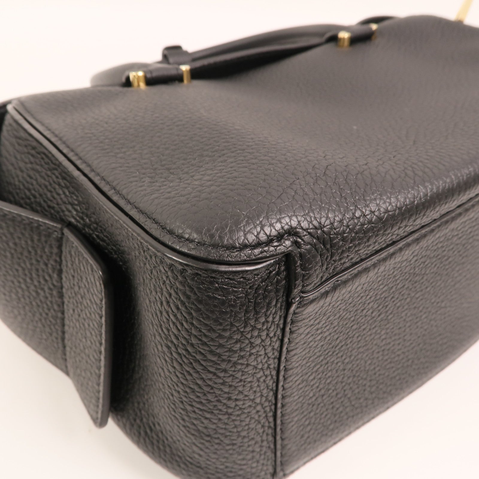 Delvaux 牛皮皮革Cool Box MM金扣手挽肩背兩用袋