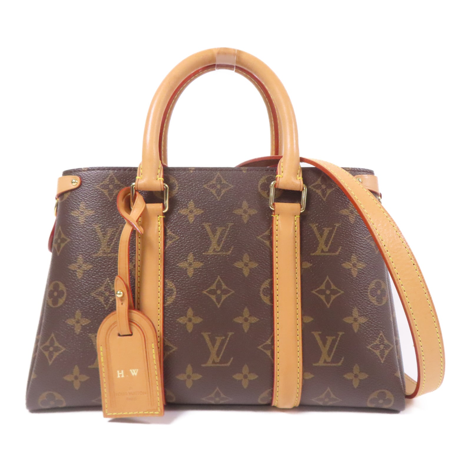 LOUIS VUITTON Monogram Soufflot Tote BB金扣手挽肩背兩用袋