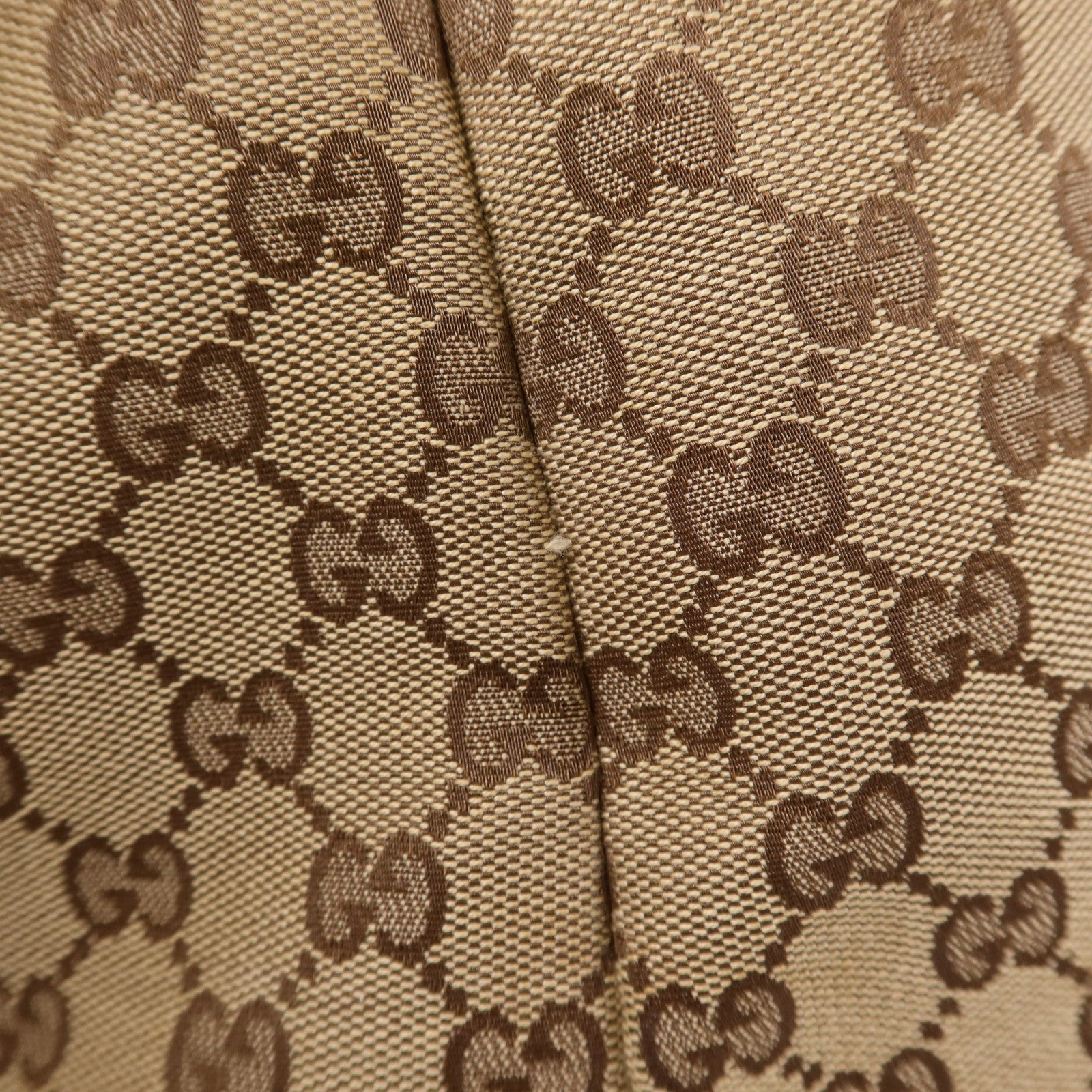 GUCCI 帆布Tote Bag銀扣肩背袋