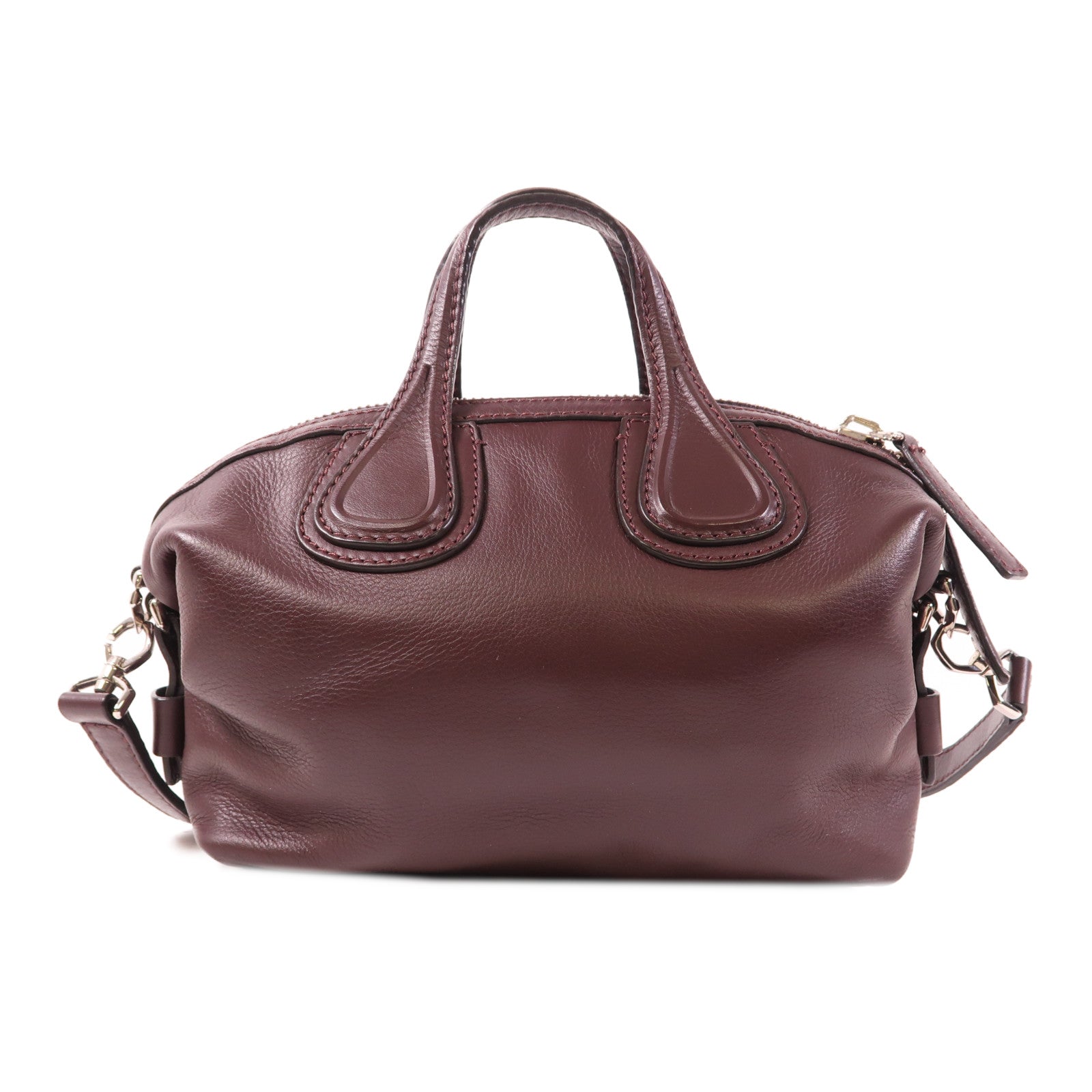 GIVENCHY 牛皮皮革Nightingale Bag銀扣手挽肩背兩用袋